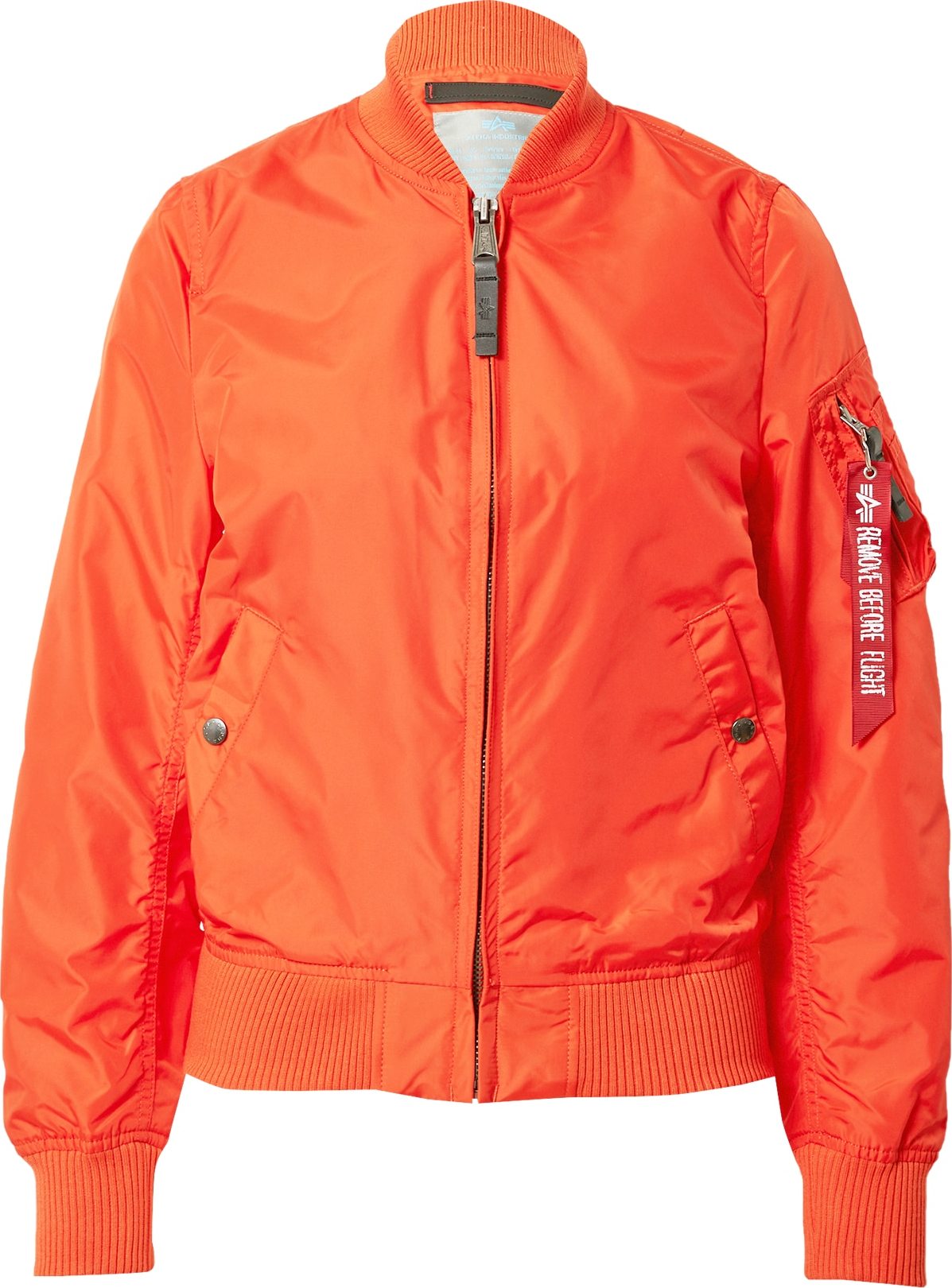 ALPHA INDUSTRIES Přechodná bunda 'MA-1 TT WMN' oranžově červená