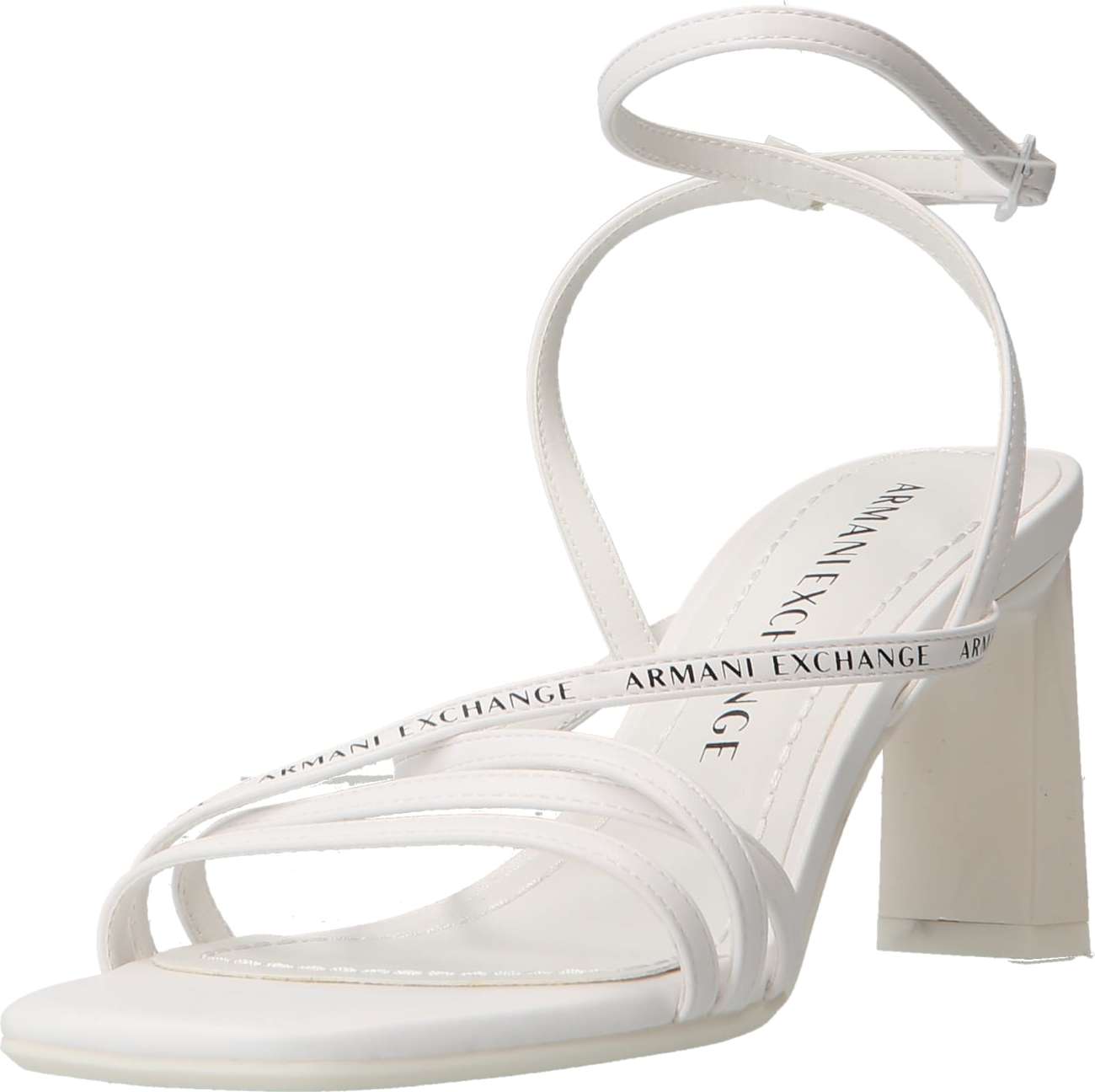 ARMANI EXCHANGE Páskové sandály černá / offwhite