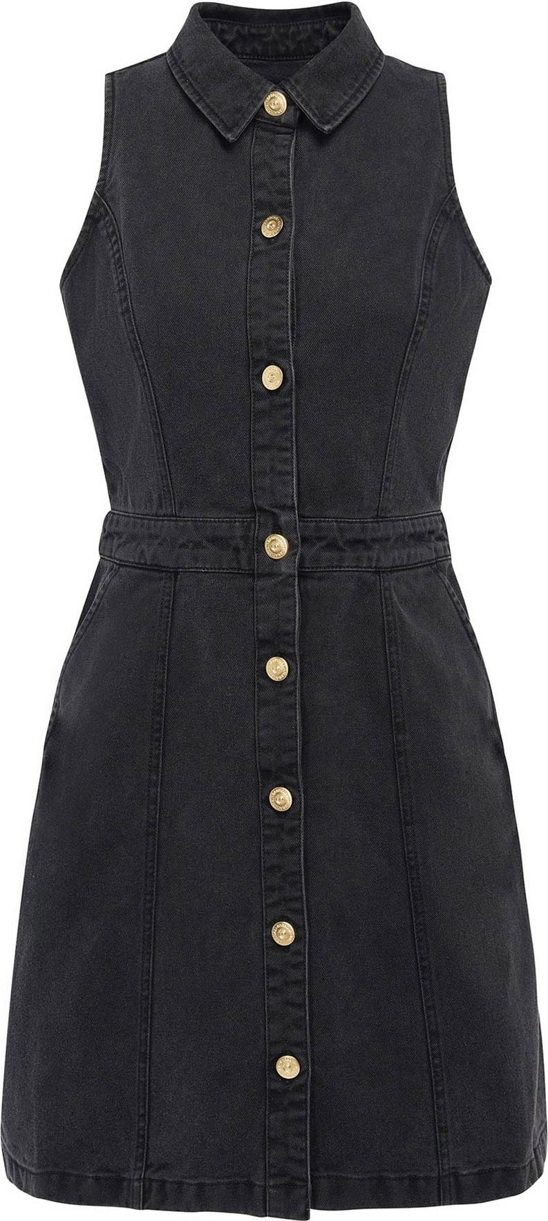 Barbour International Košilové šaty 'Lockhart' černá džínovina