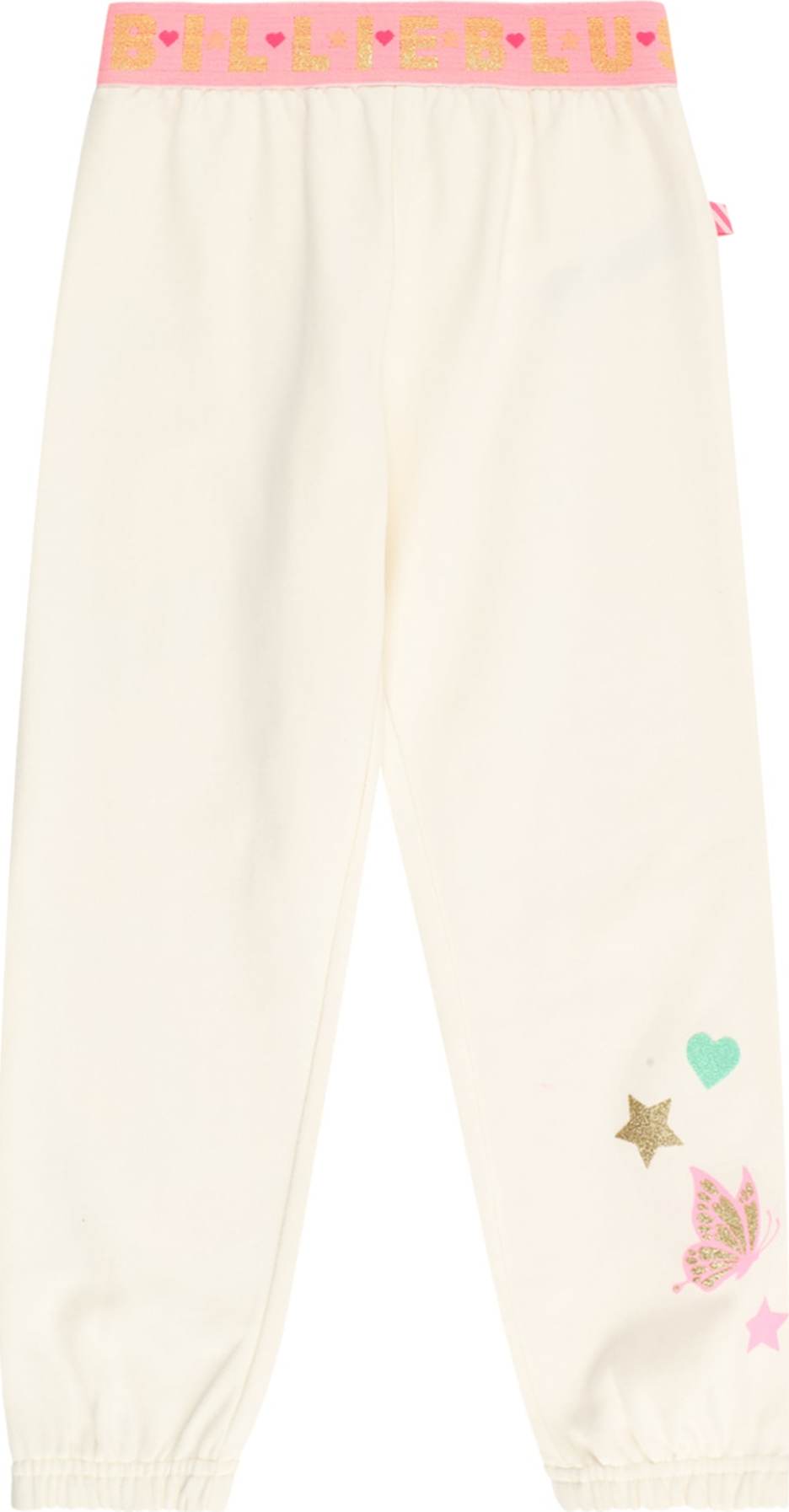 Billieblush Kalhoty krémová / zlatá / nefritová / světle růžová