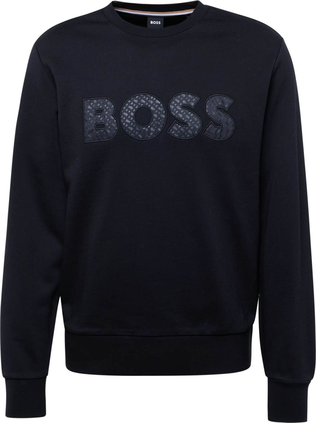 BOSS Black Mikina 'Soleri 01' šedá / světle šedá / černá