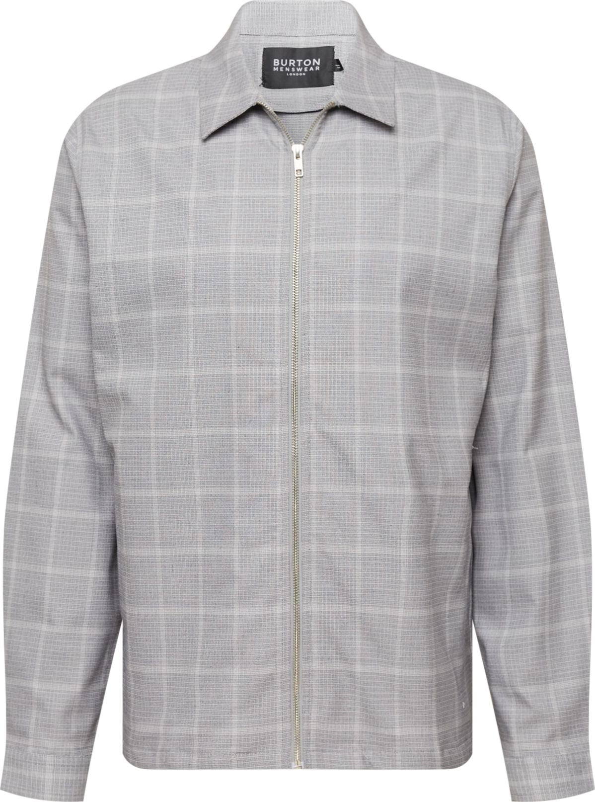BURTON MENSWEAR LONDON Přechodná bunda šedá / bílá
