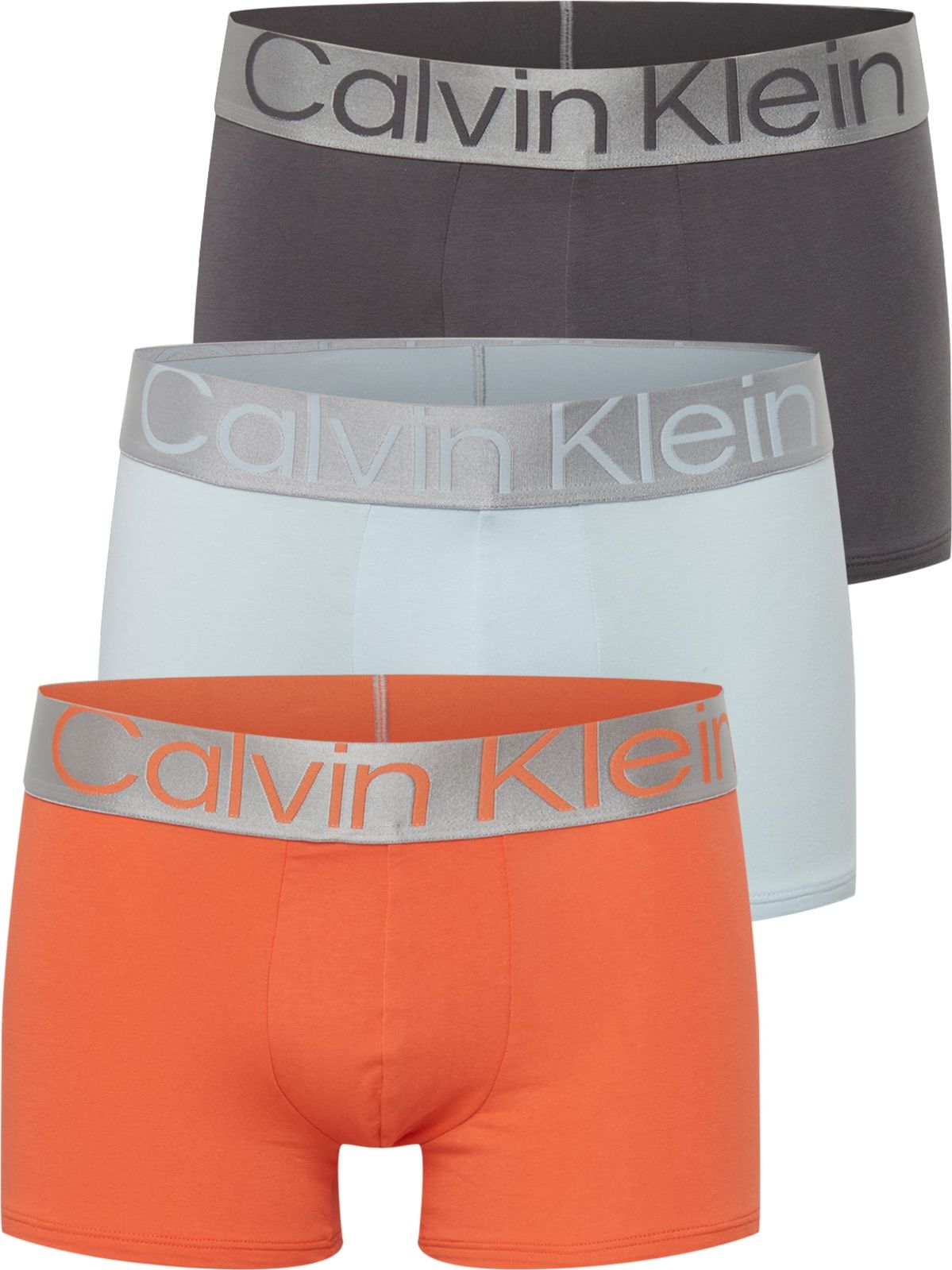 Calvin Klein Underwear Boxerky světlemodrá / tmavě šedá / broskvová / stříbrná