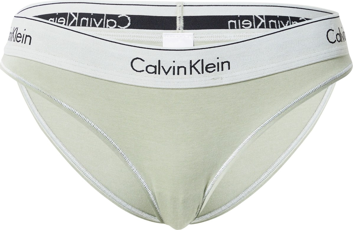 Calvin Klein Underwear Kalhotky pastelově zelená / černá / offwhite