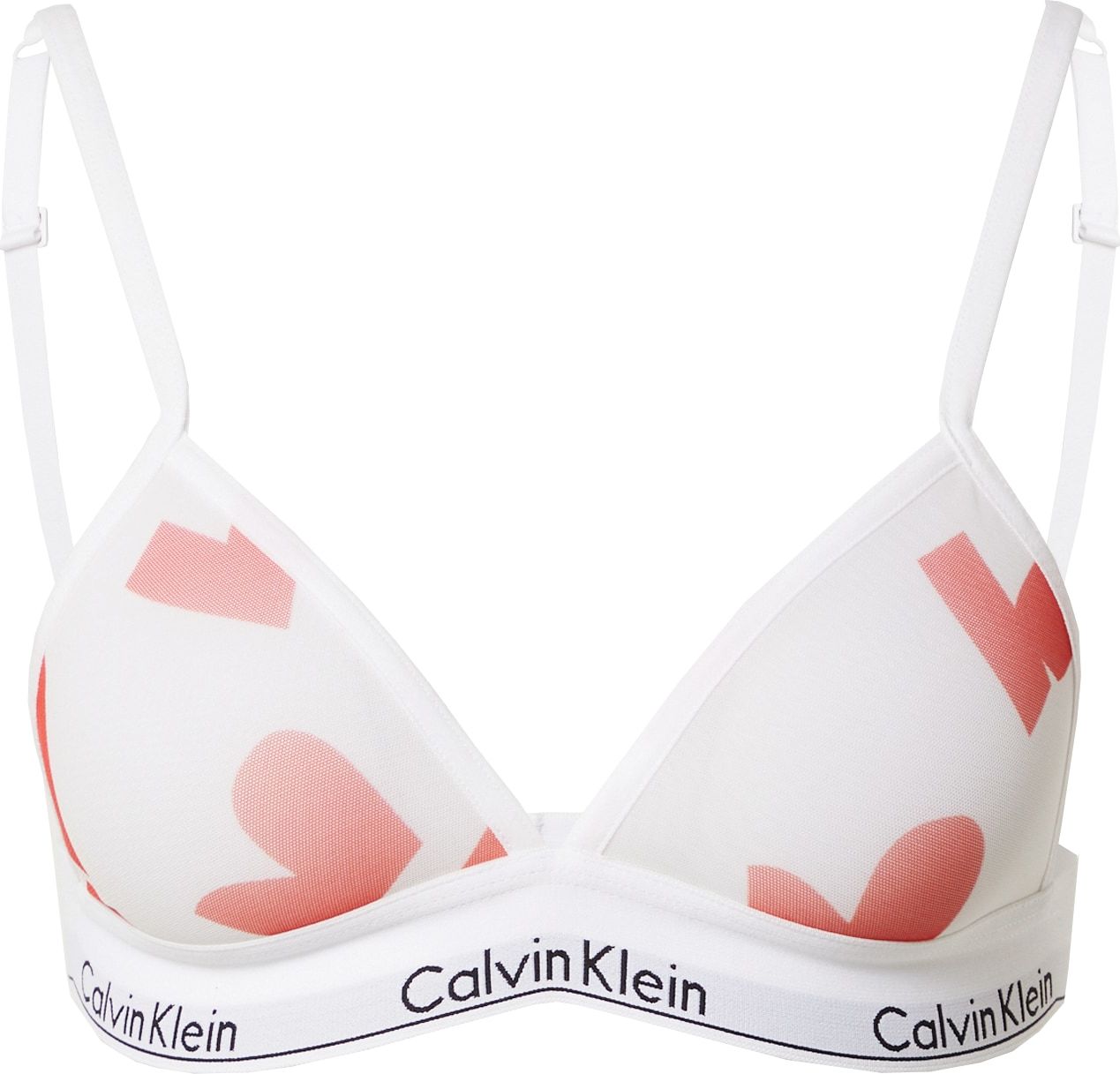 Calvin Klein Underwear Podprsenka světle šedá / tmavě oranžová / černá / bílá