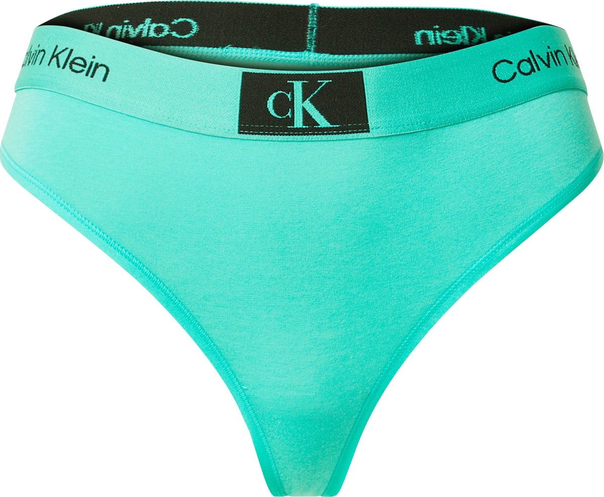 Calvin Klein Underwear Tanga mátová / černá