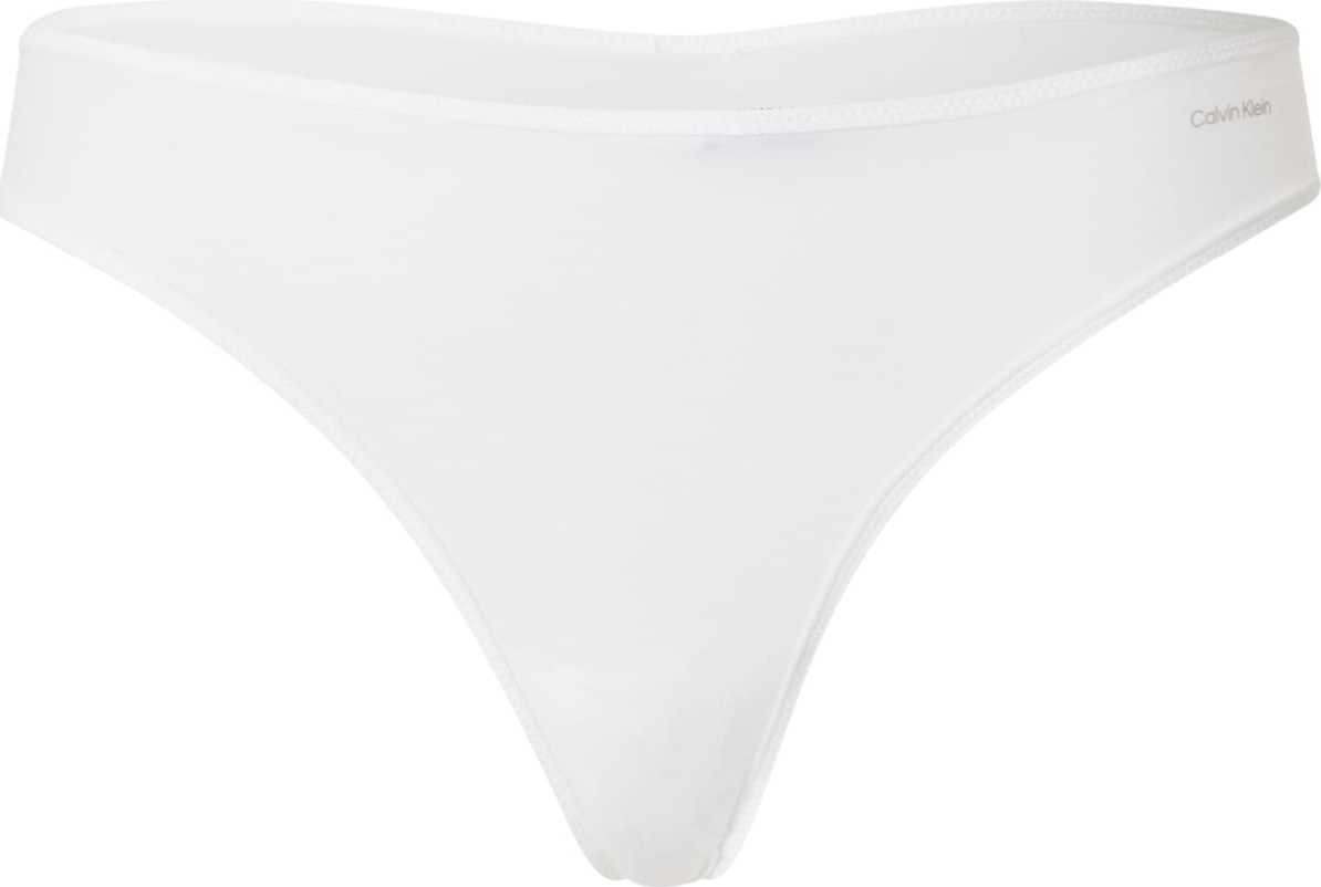 Calvin Klein Underwear Tanga šedá / bílá