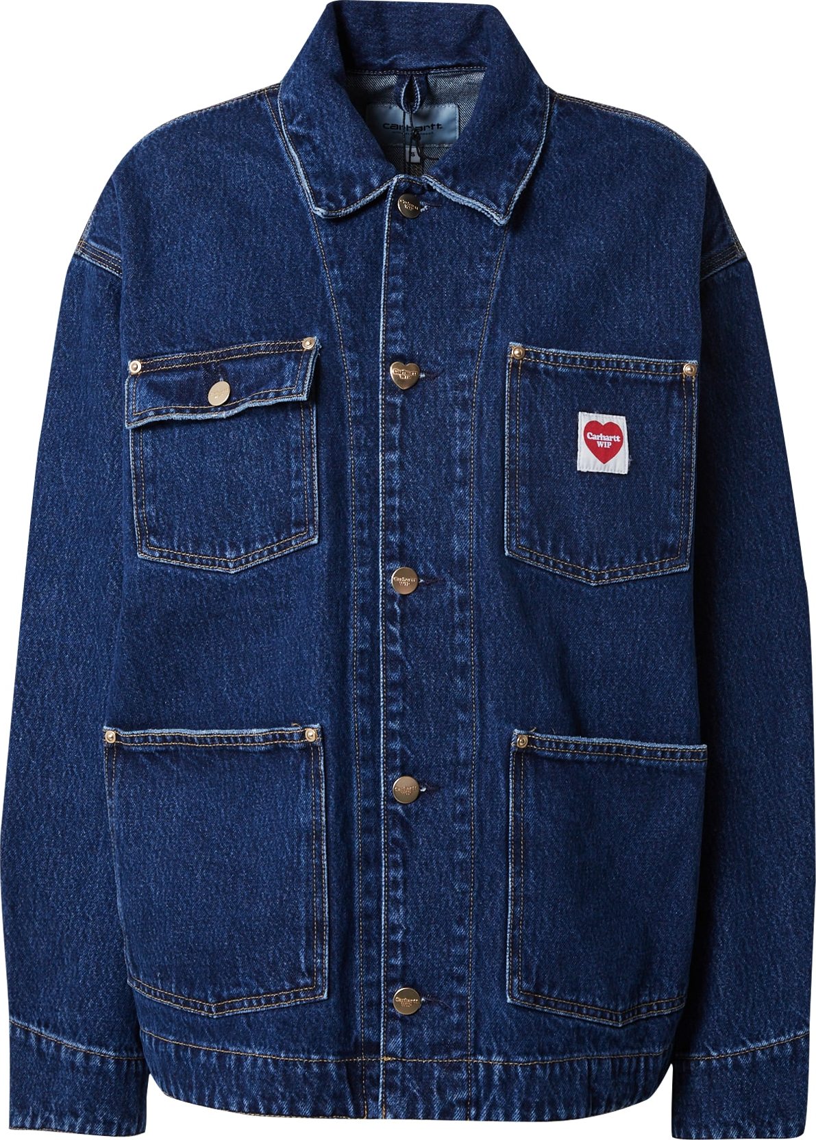 Carhartt WIP Přechodná bunda 'Nash' tmavě modrá / červená / bílá