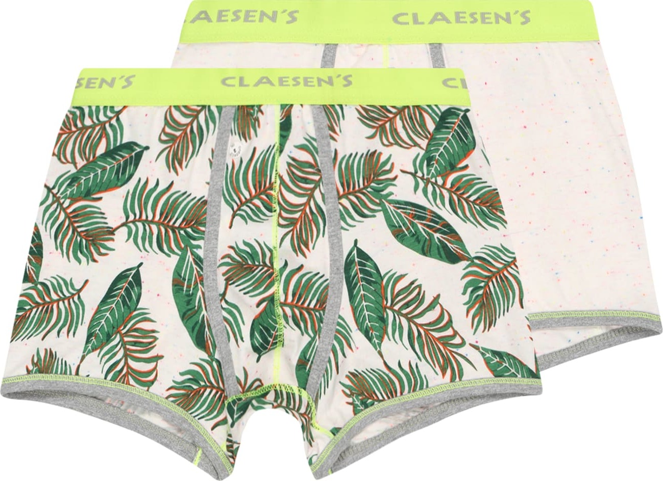 Claesen's Spodní prádlo béžová / žlutá / šedý melír / tmavě zelená / rezavě červená