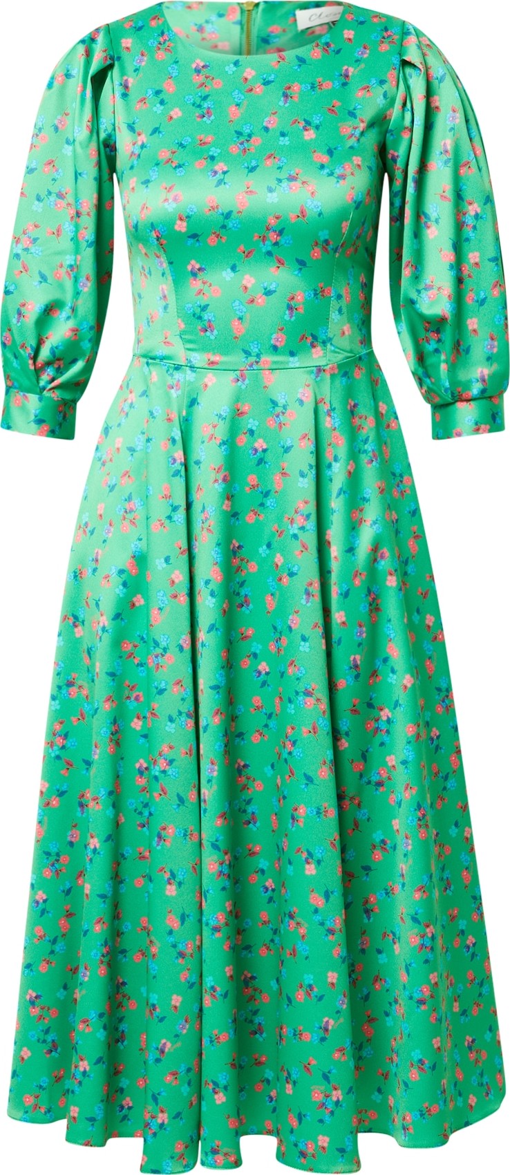 Closet London Košilové šaty modrá / zelená / růžová