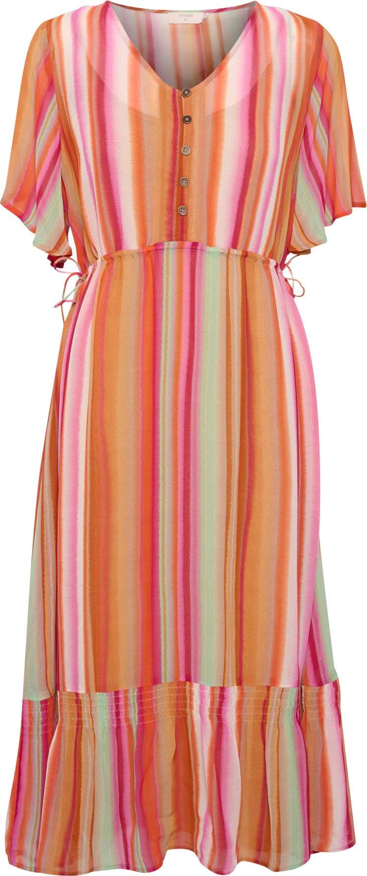 Cream Šaty 'Serena' mandarinkoná / pitaya / světle růžová / bílá