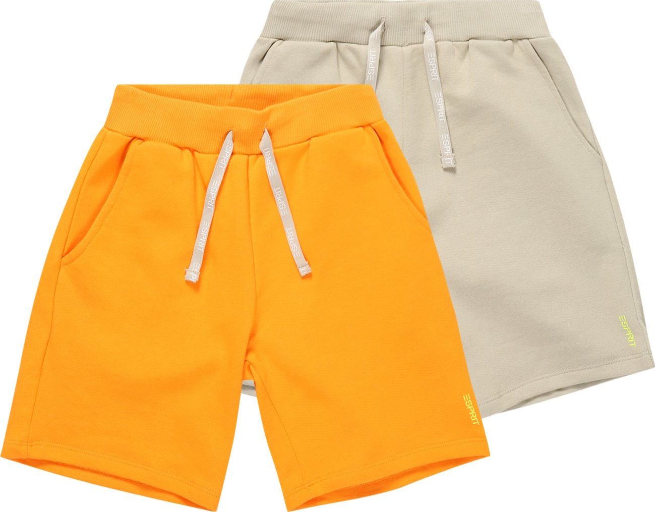 ESPRIT Kalhoty nažloutlá / oranžová
