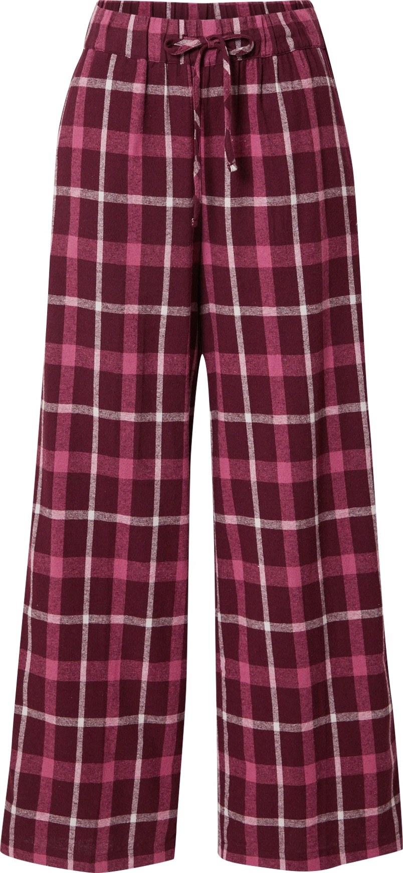 ESPRIT Pyžamové kalhoty pink / bordó / bílá