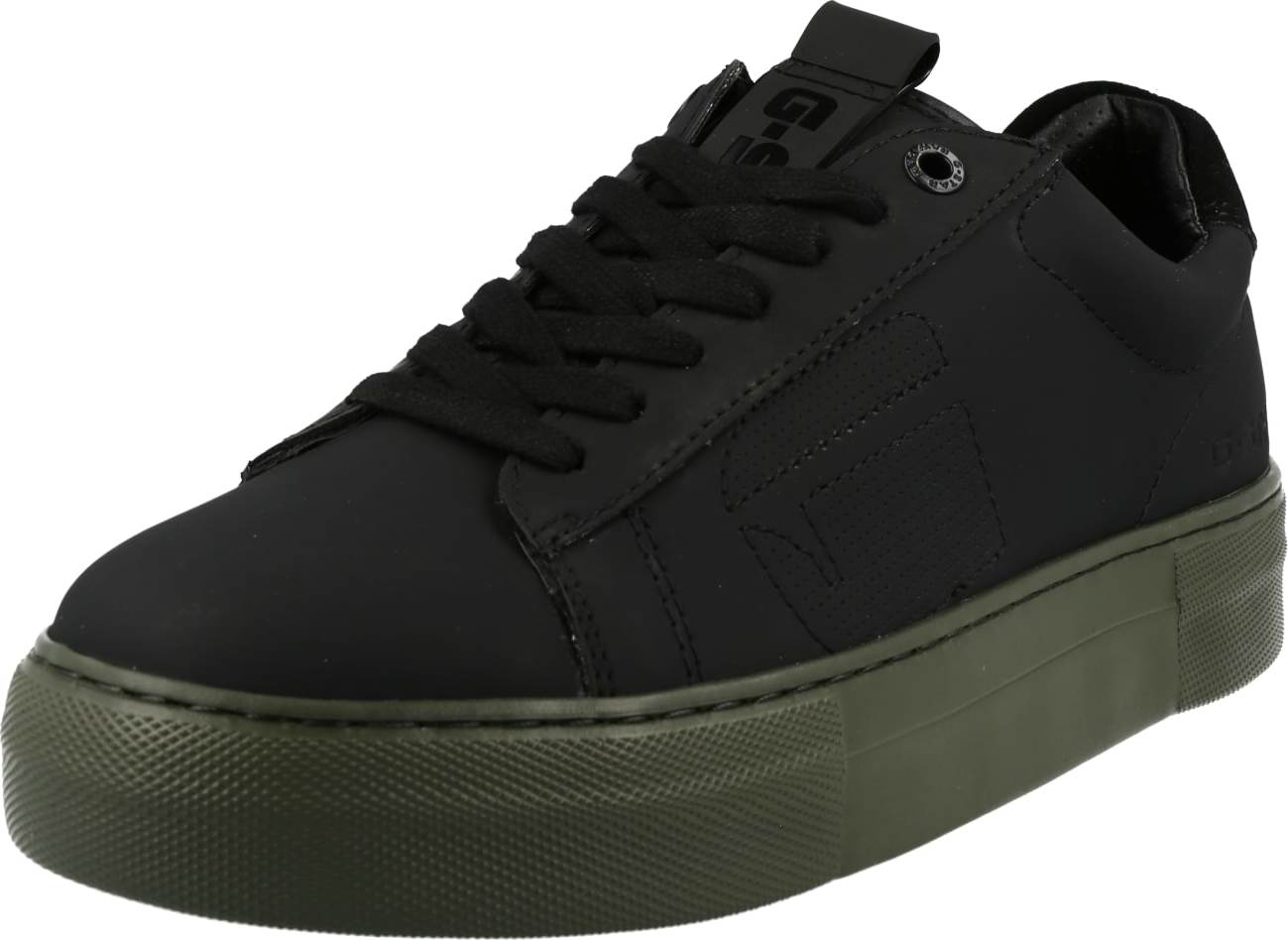 G-Star RAW Tenisky 'LOAM II' khaki / černá
