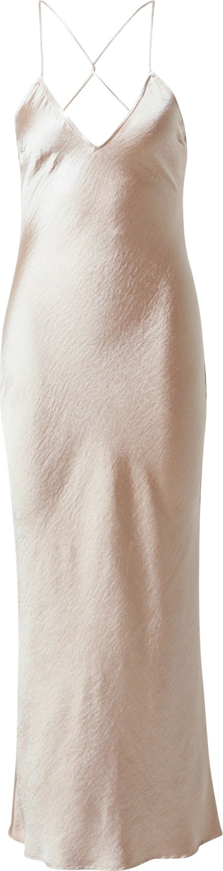Gina Tricot Společenské šaty 'Moana' šedobéžová