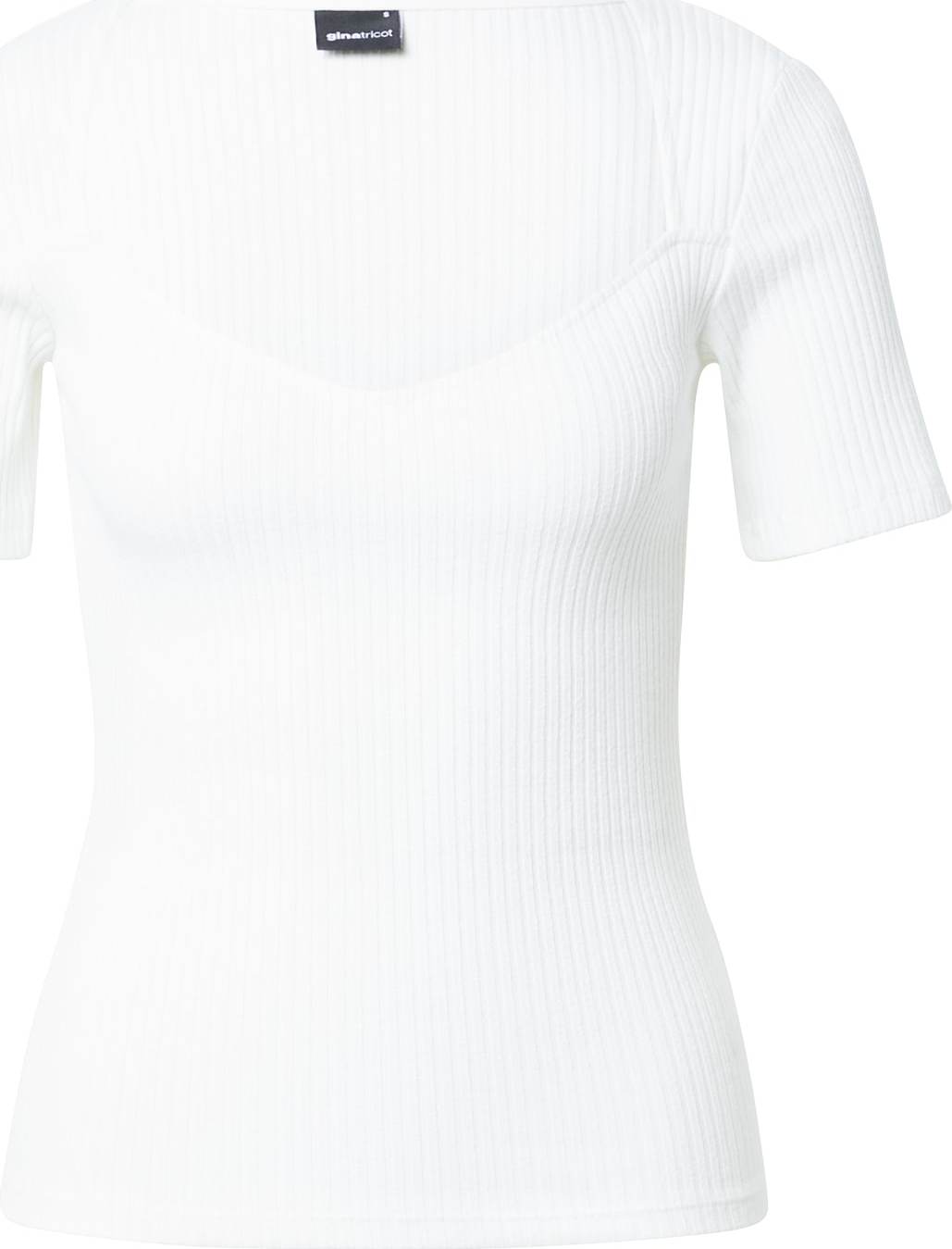 Gina Tricot Tričko 'Gia' bílá