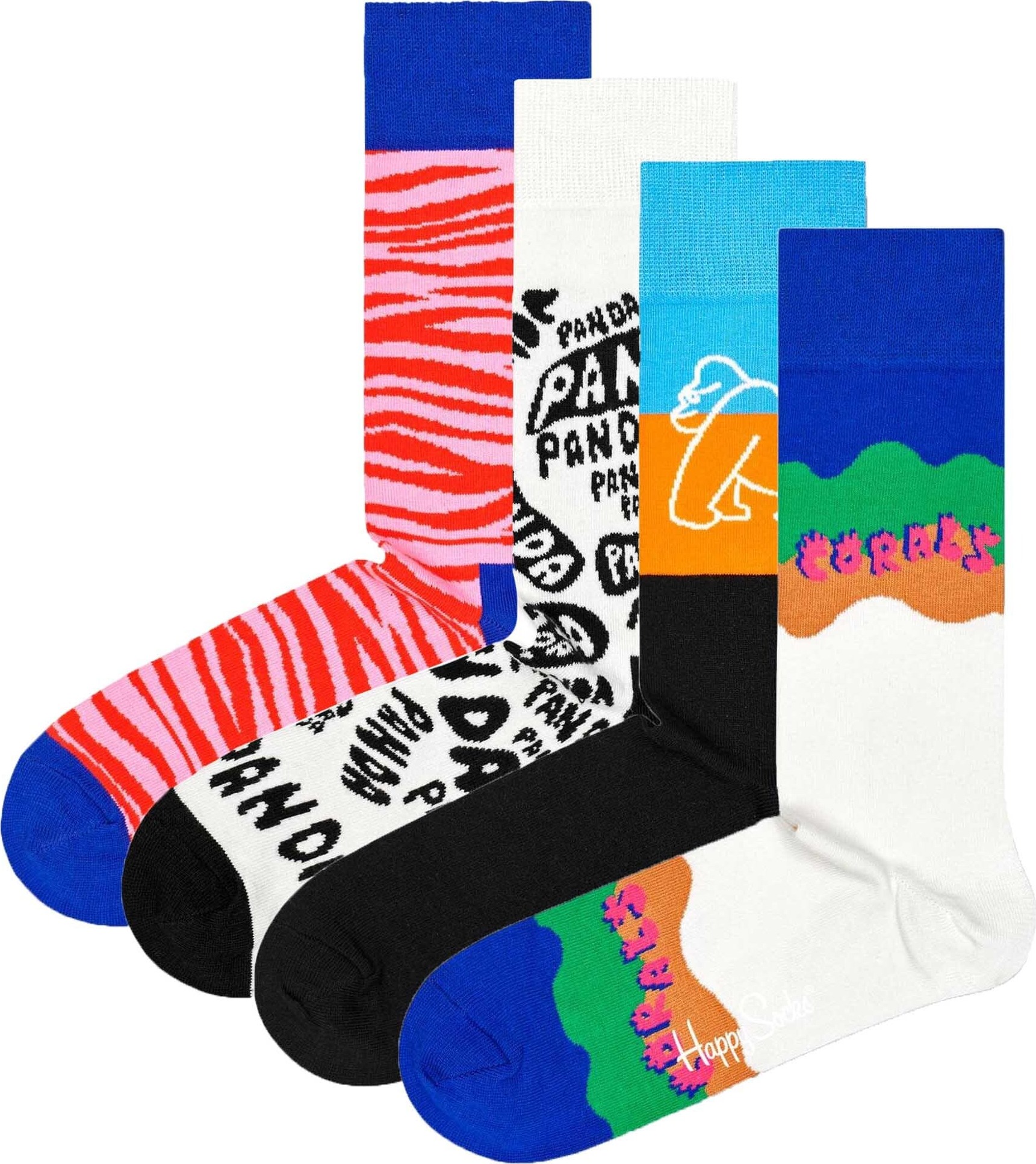 Happy Socks Ponožky modrá / světlemodrá / oranžová / černá