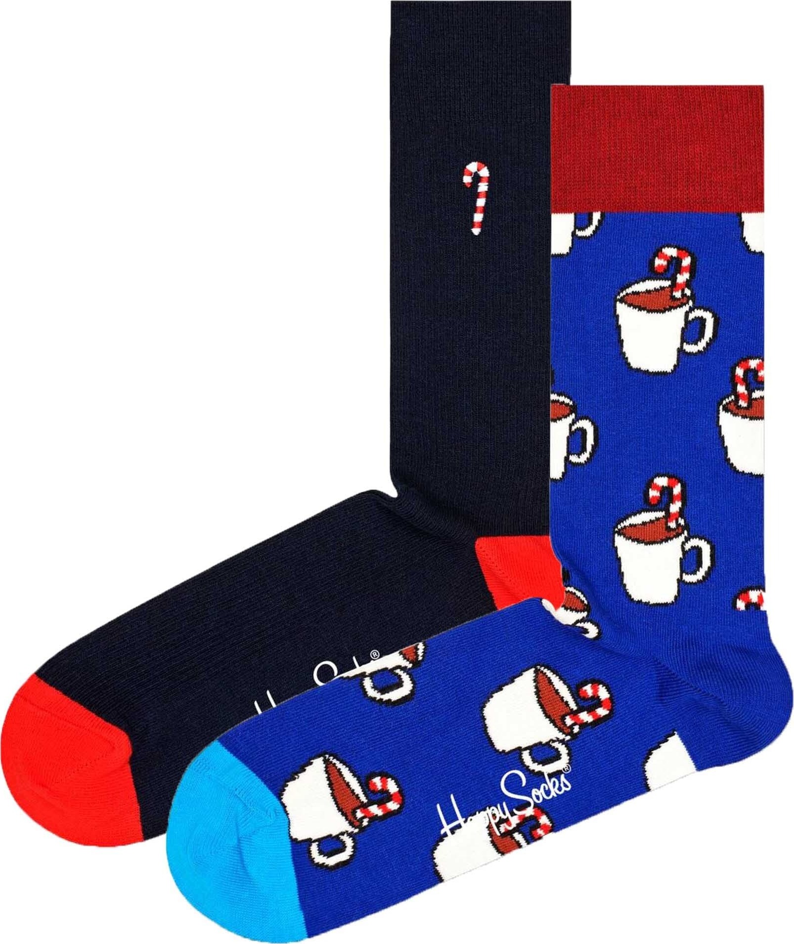 Happy Socks Ponožky modrá / tmavě červená / černá / bílá
