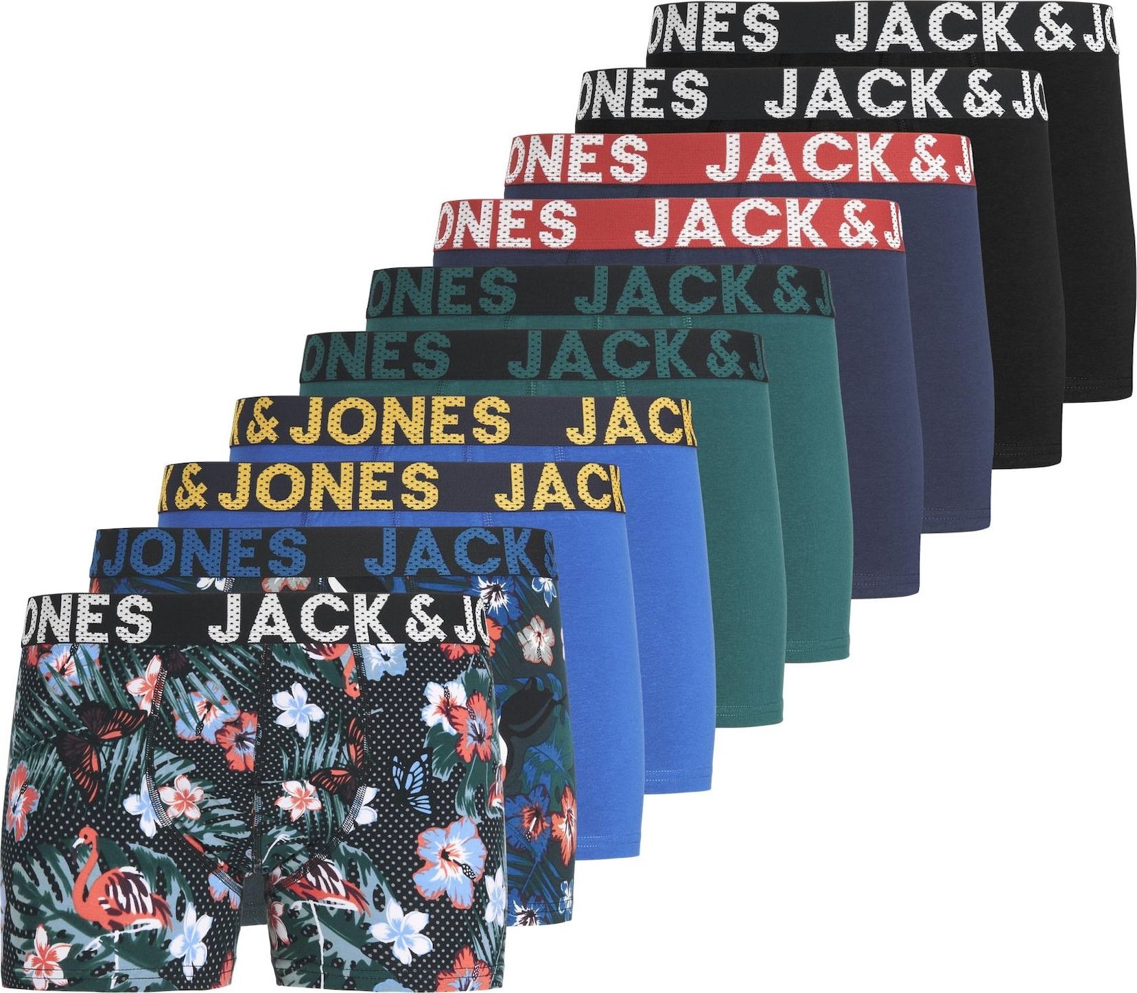 JACK & JONES Boxerky 'BIRD' mix barev