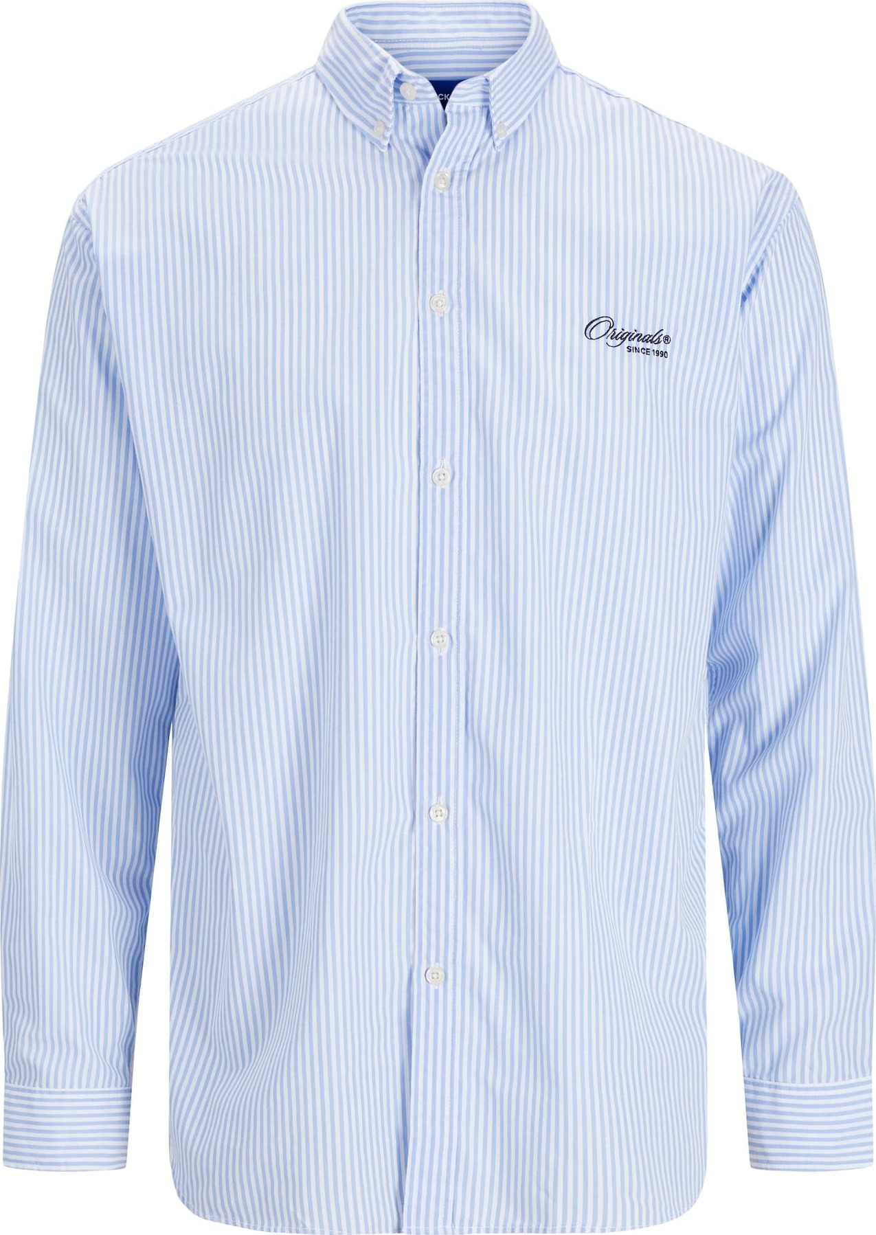 JACK & JONES Košile 'Brink' světlemodrá / černá / bílá