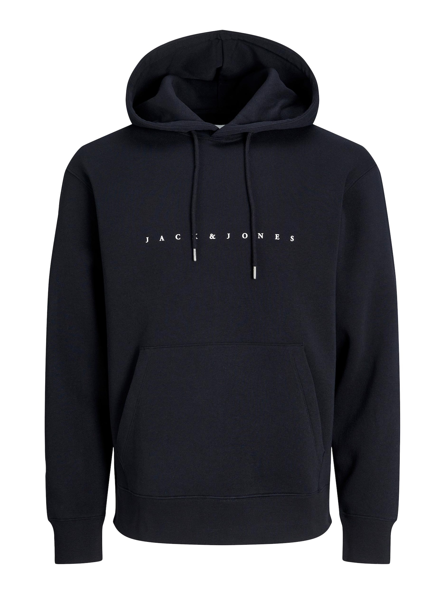 JACK & JONES Mikina 'STAR' černá / bílá