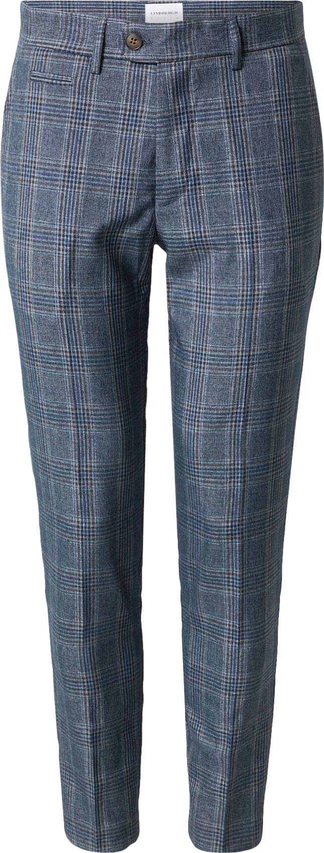 Lindbergh Chino kalhoty námořnická modř / karamelová / bílá