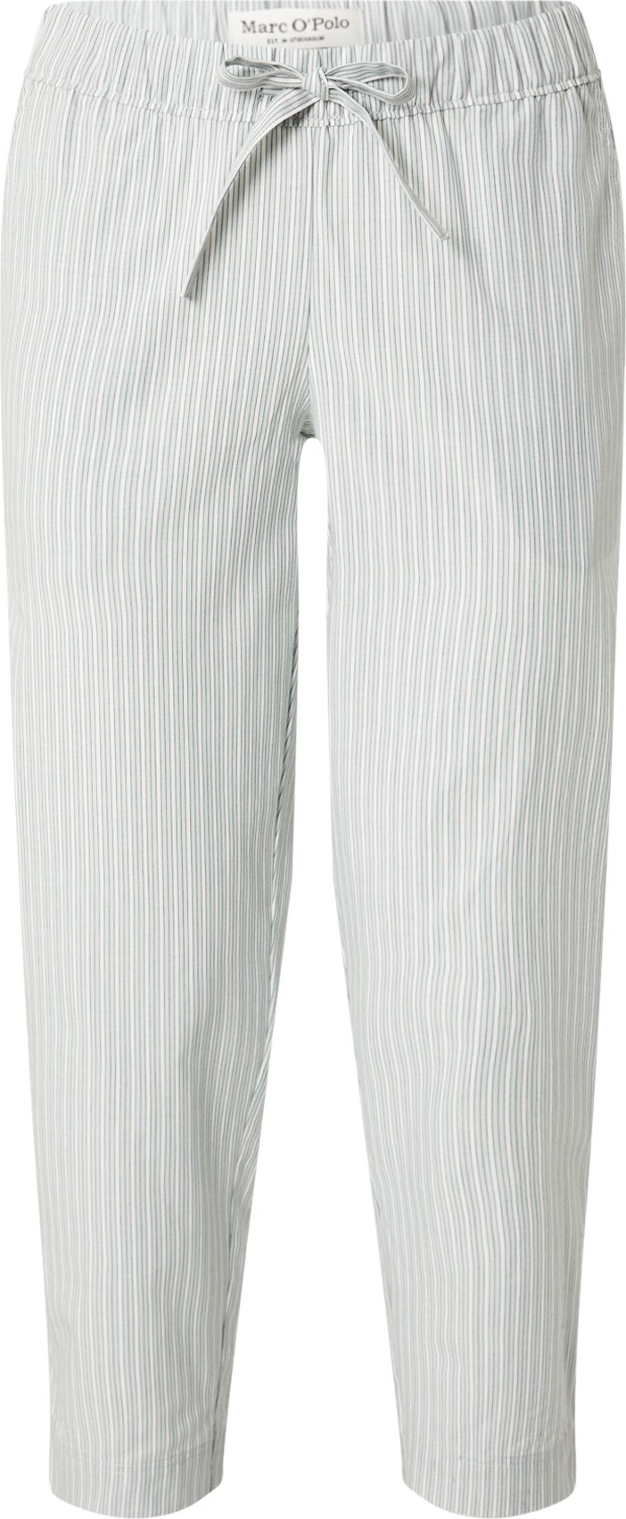 Marc O'Polo Pyžamové kalhoty světlemodrá / černá / bílá