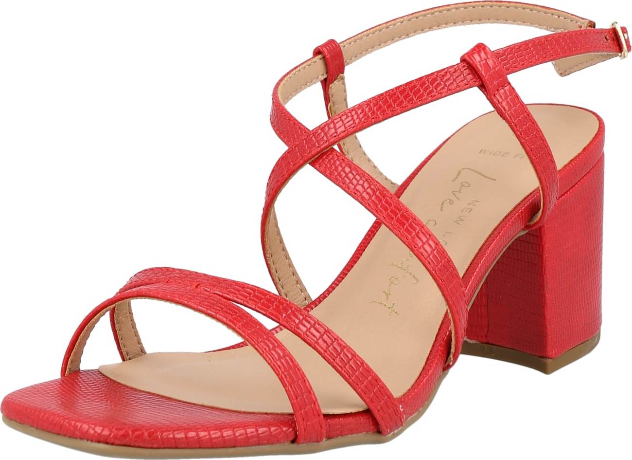 NEW LOOK Páskové sandály 'TACHO' červená