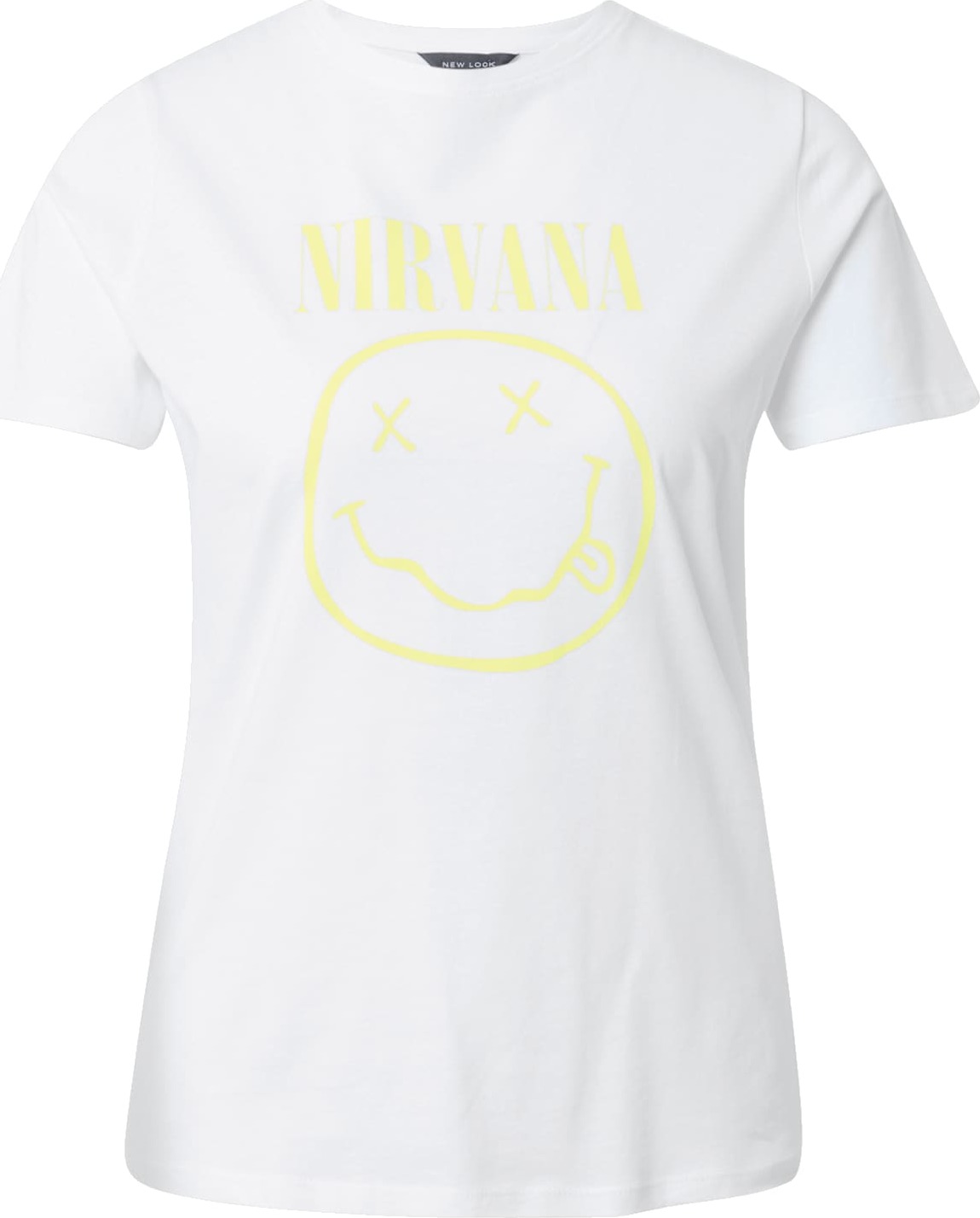 NEW LOOK Tričko 'YELLOW NIRVANA' žlutá / bílá