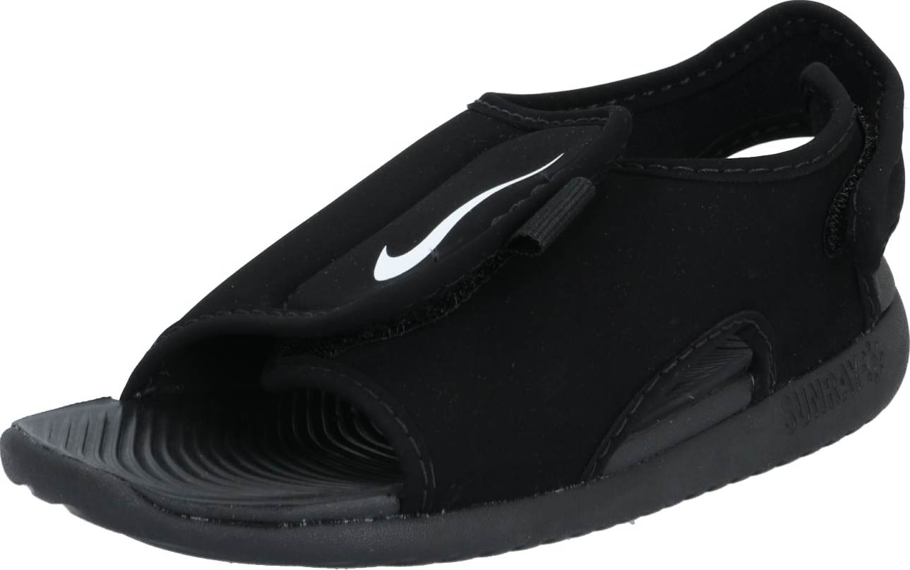 NIKE Sandály 'Sunray Adjust 5 V2' černá / bílá