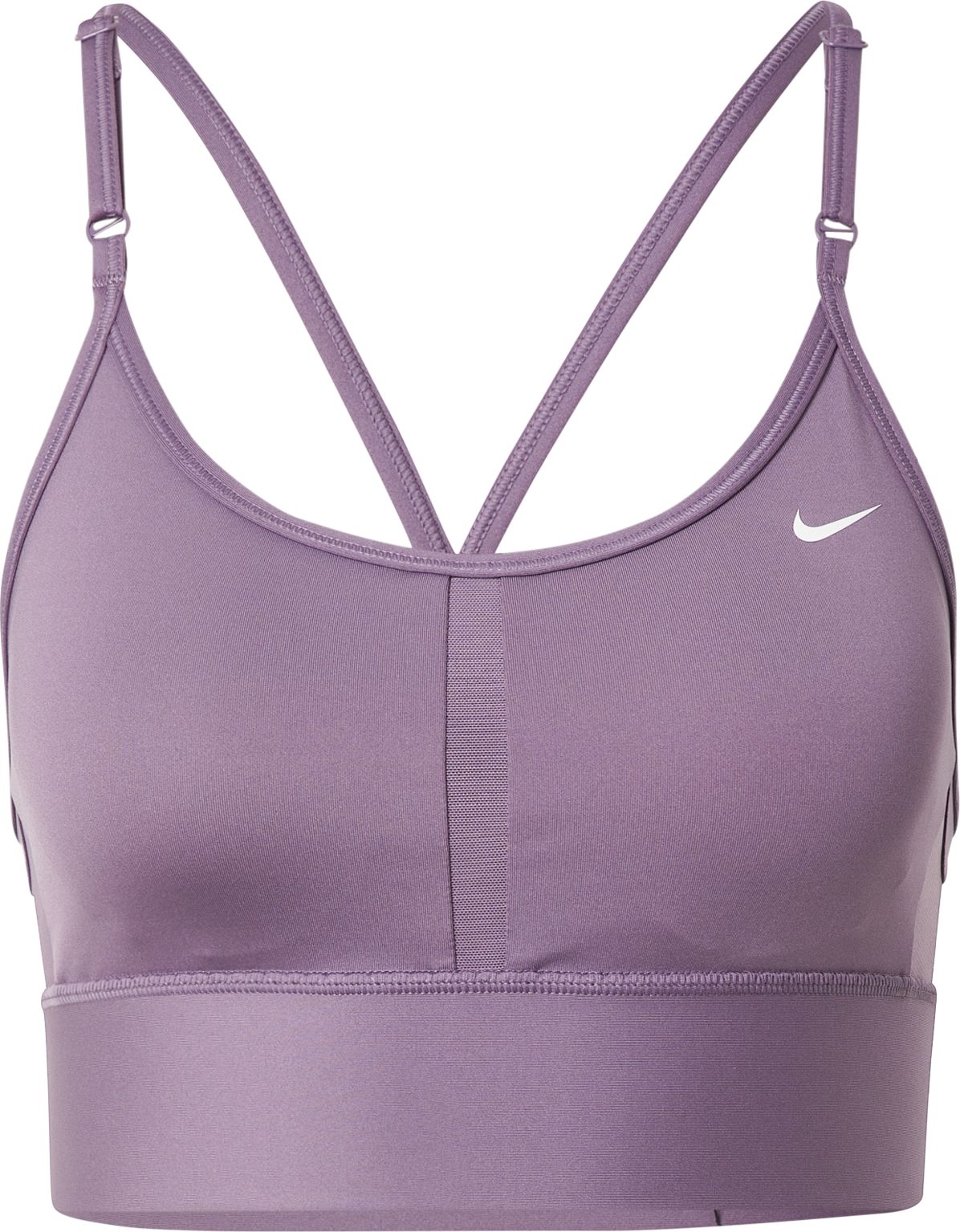 NIKE Sportovní podprsenka 'Indy' bledě fialová / bílá