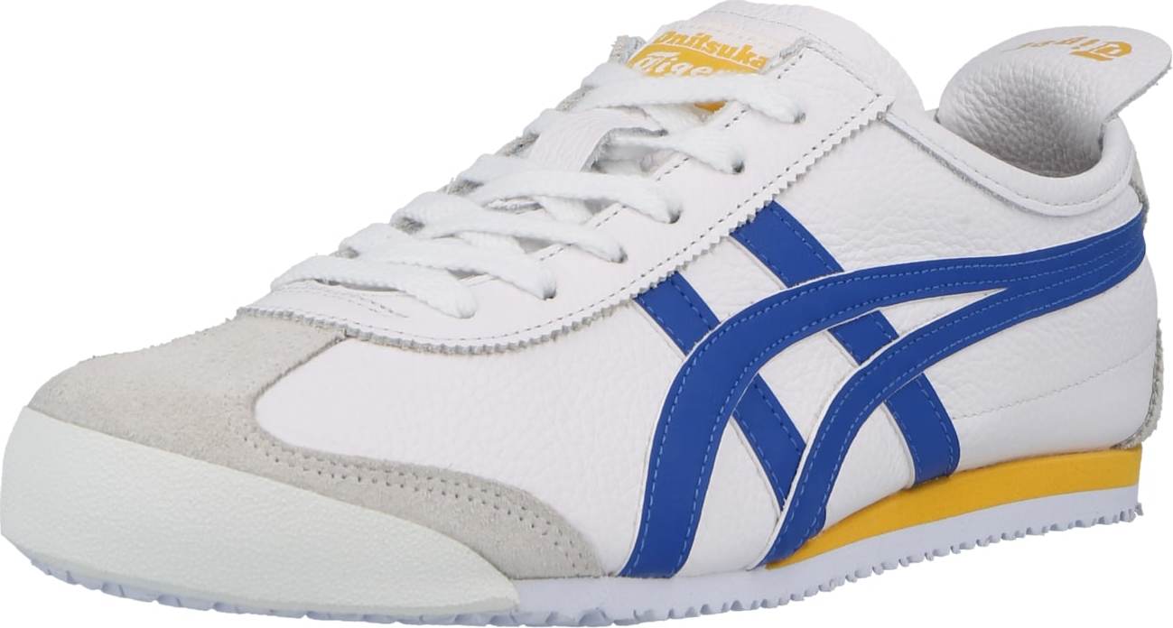 Onitsuka Tiger Tenisky 'Mexico' béžová / královská modrá / žlutá / bílá