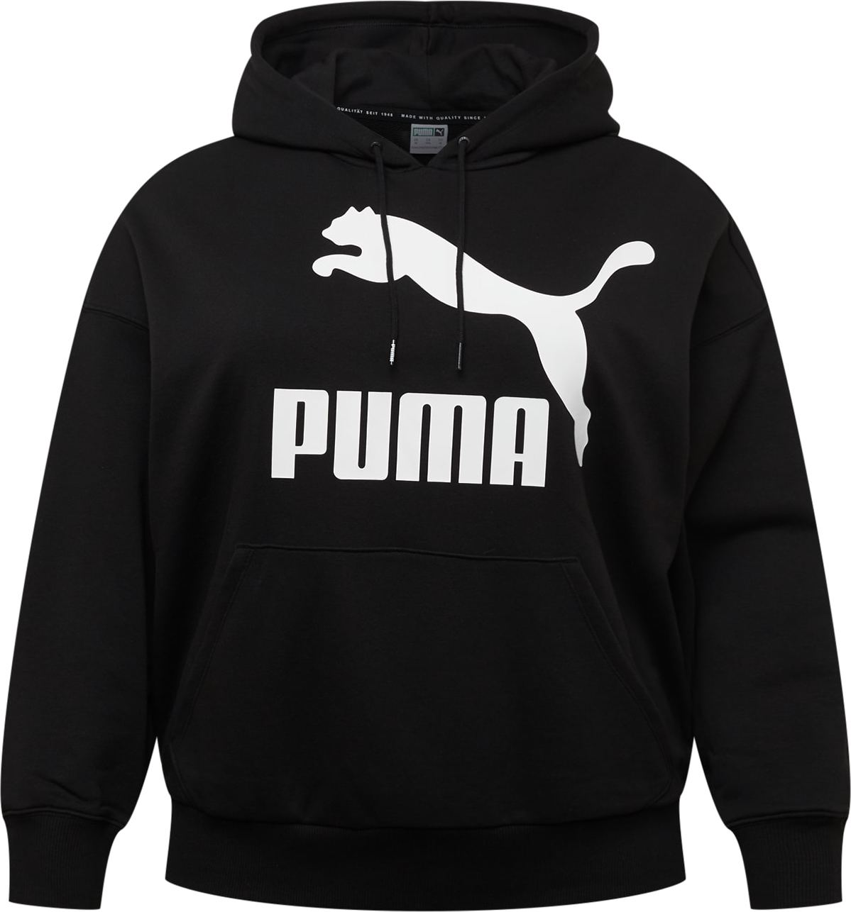 PUMA Mikina černá / bílá