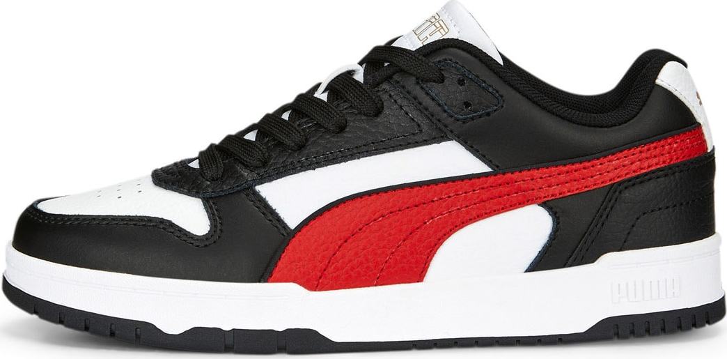 PUMA Sportovní boty červená / černá / bílá