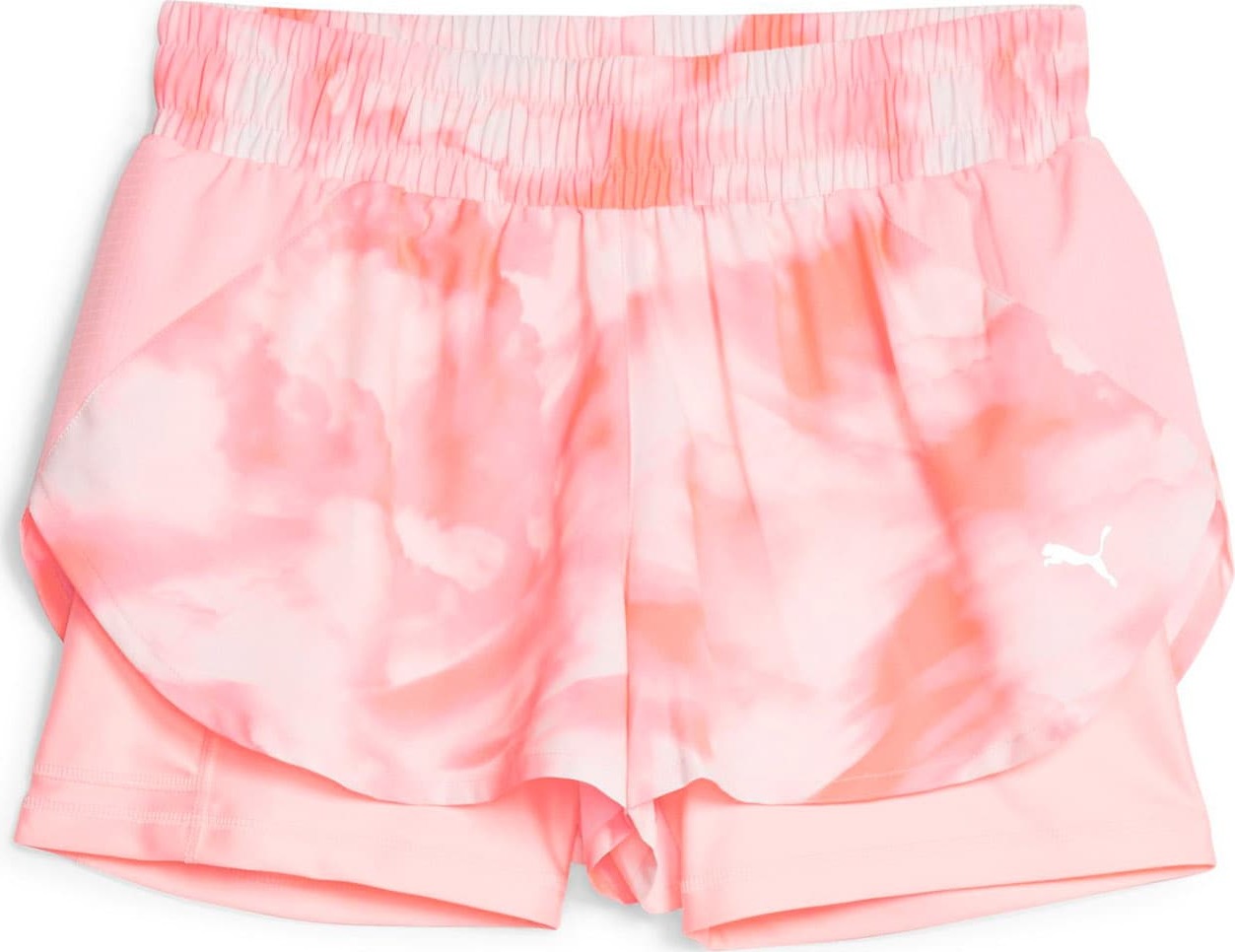 PUMA Sportovní kalhoty pink / růžová / bílá