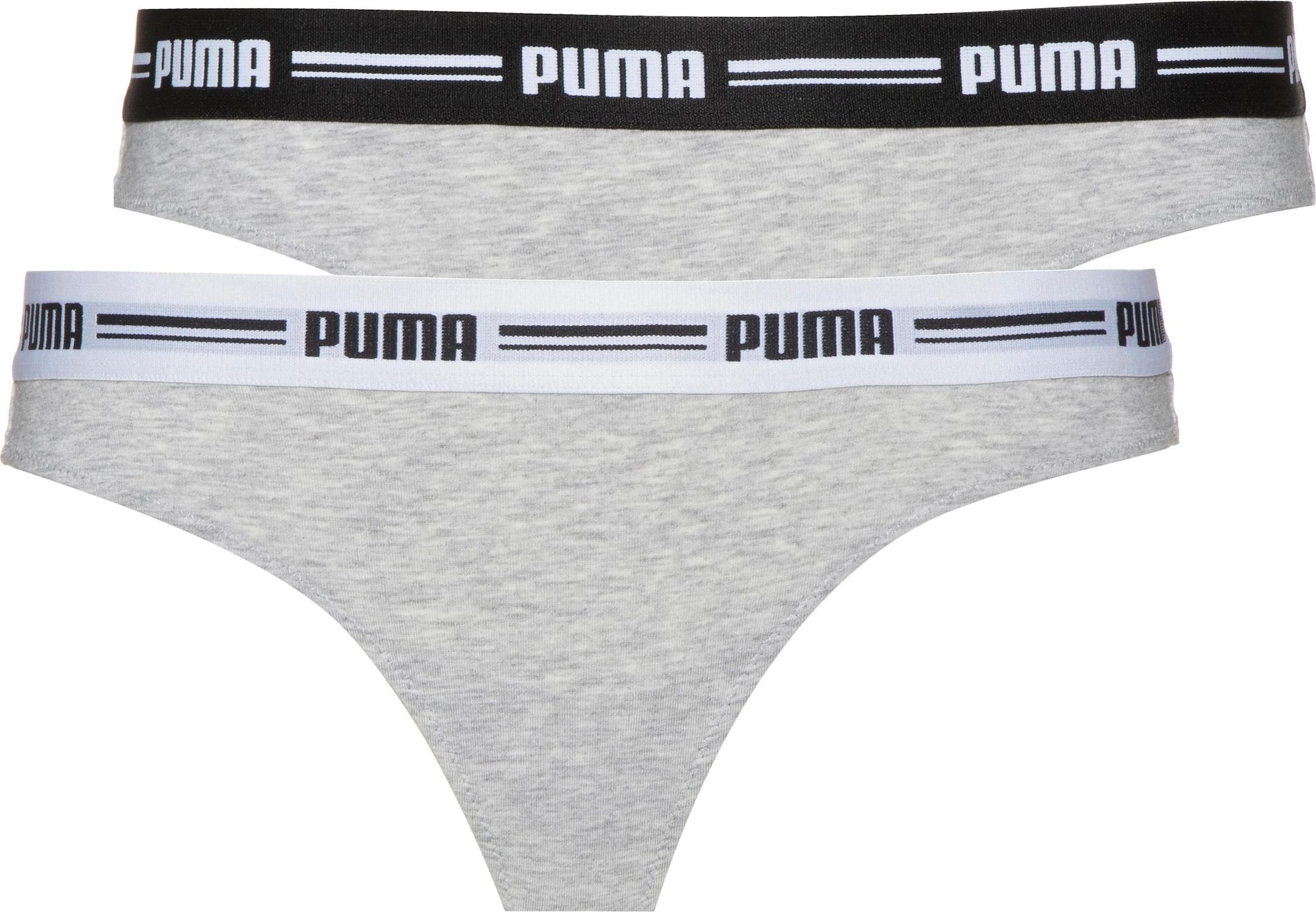 PUMA Tanga šedý melír / černá / bílá