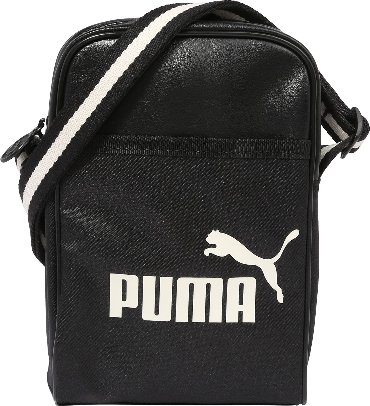 PUMA Taška přes rameno černá / bílá