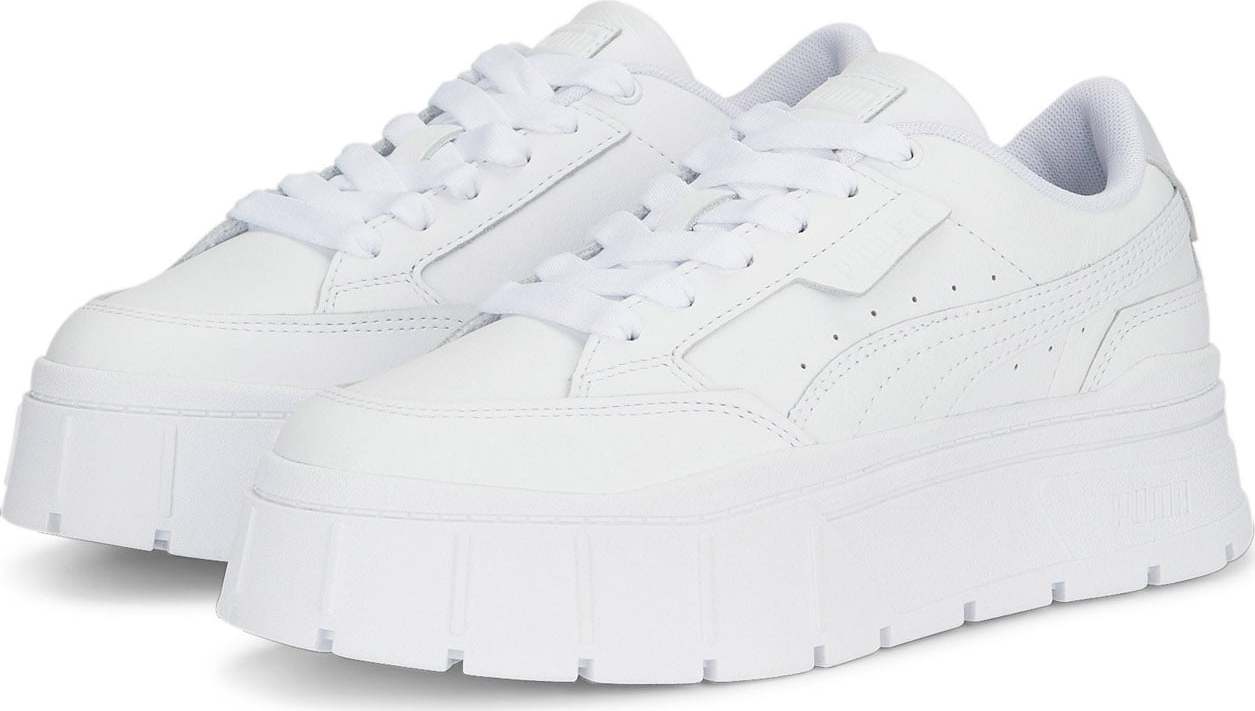 PUMA Tenisky 'Mayze Stack' světle šedá / bílá