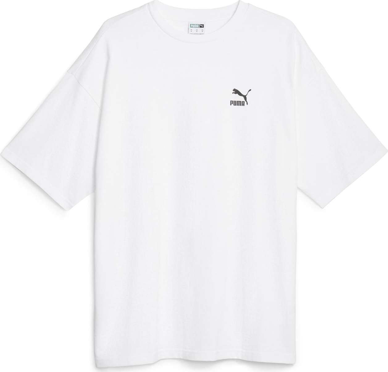 PUMA Tričko černá / bílá