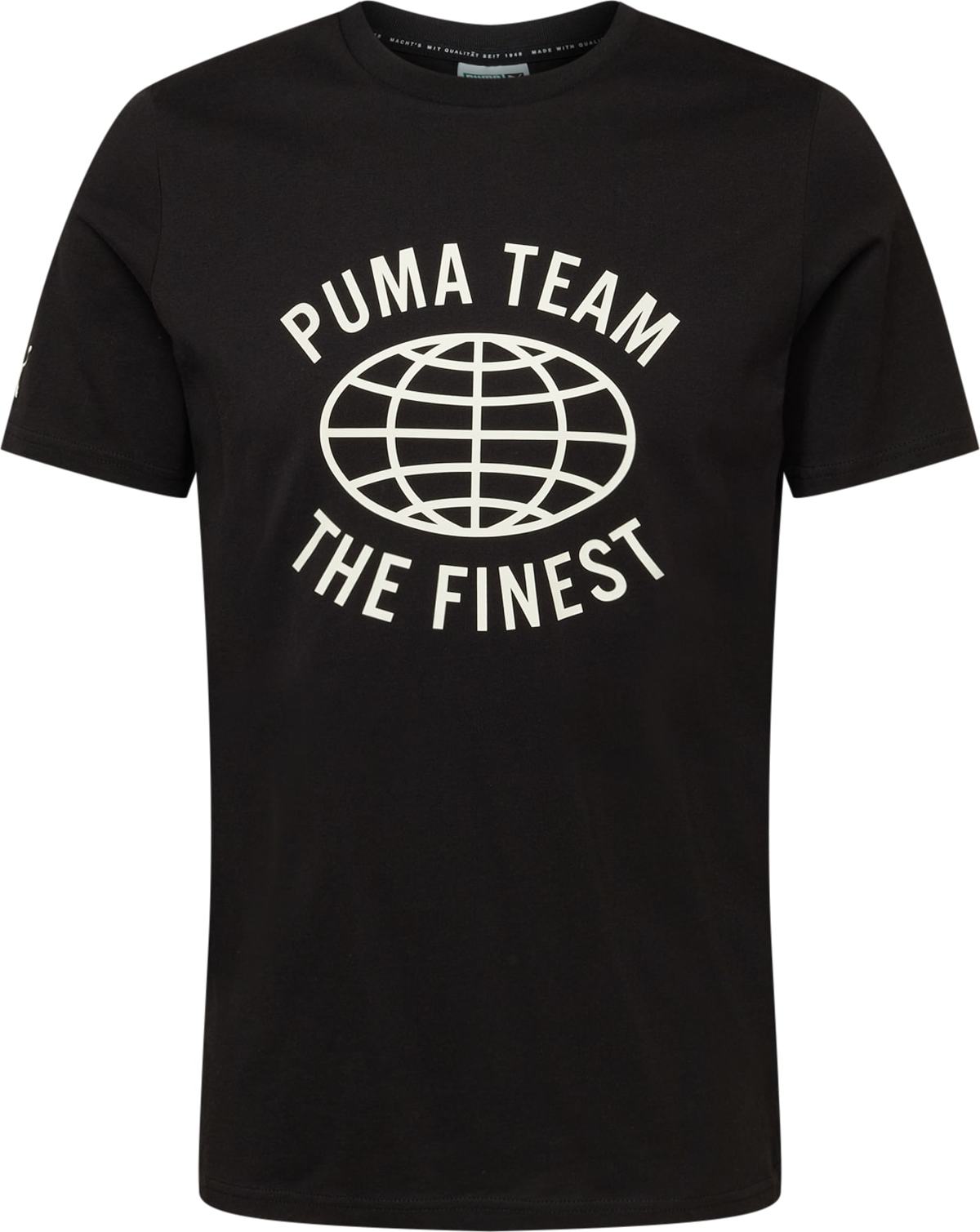 PUMA Tričko černá / bílá
