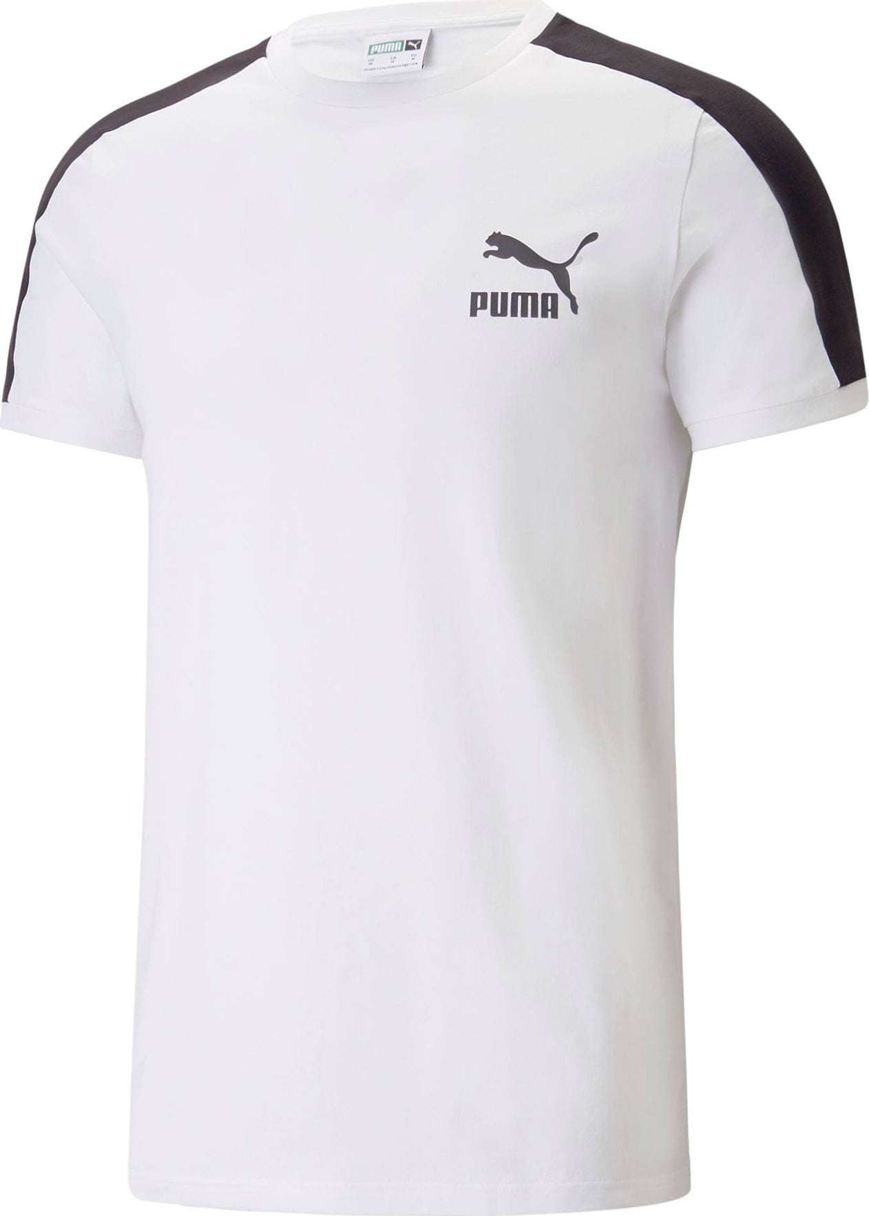 PUMA Tričko černá / bílá