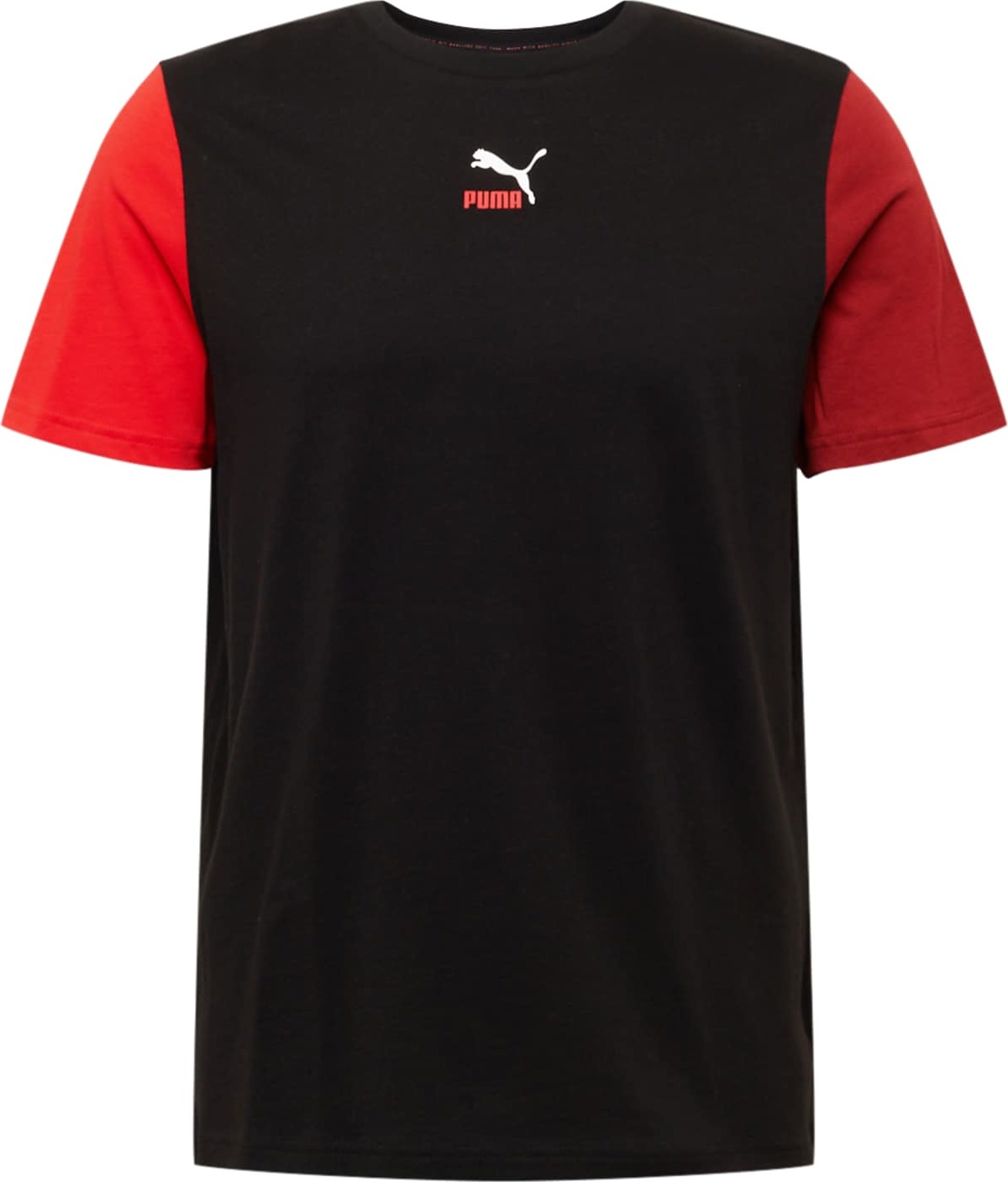 PUMA Tričko červená / tmavě červená / černá / bílá