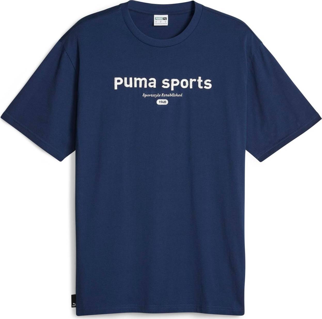 PUMA Tričko námořnická modř / bílá