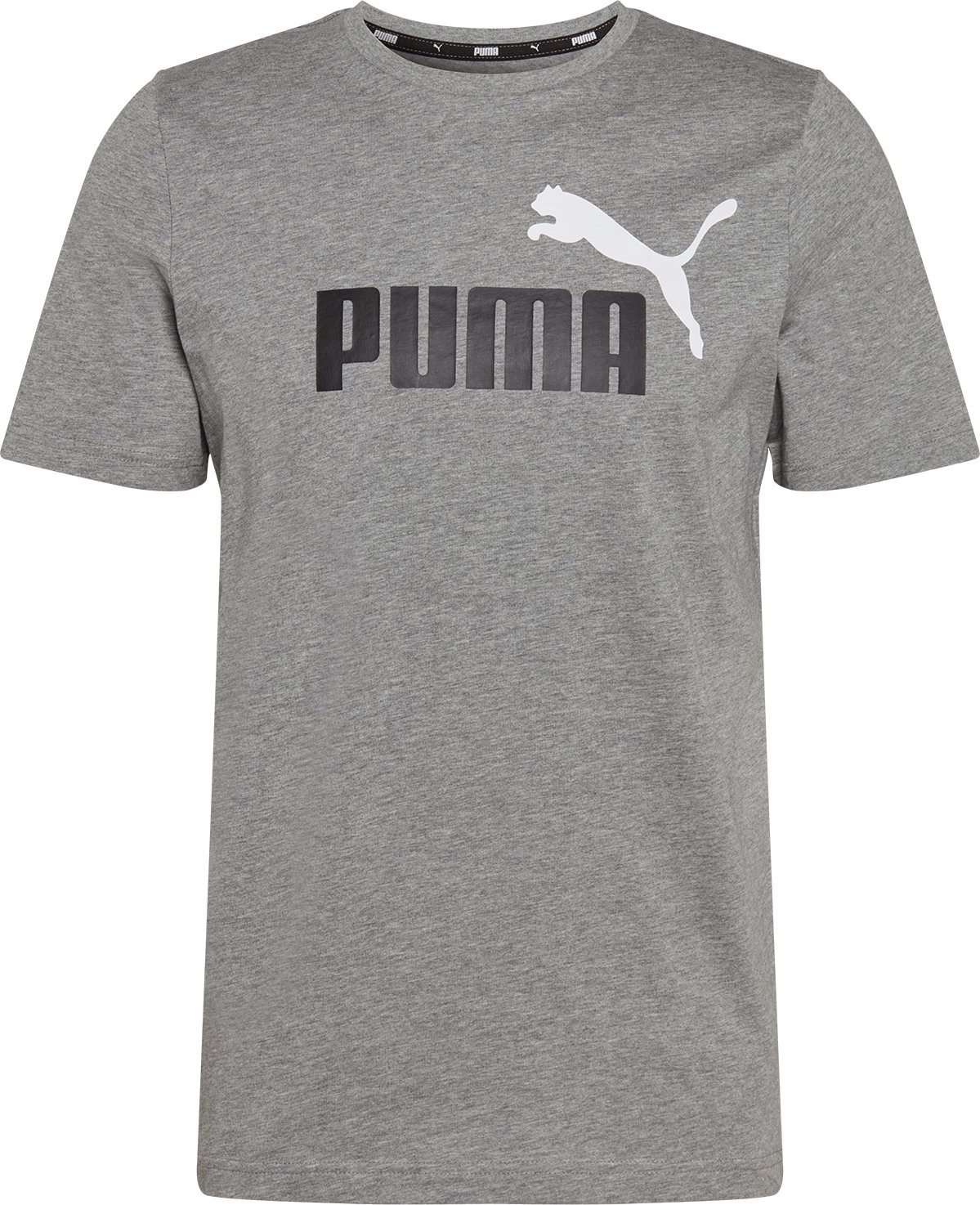 PUMA Funkční tričko šedý melír / černá / bílá