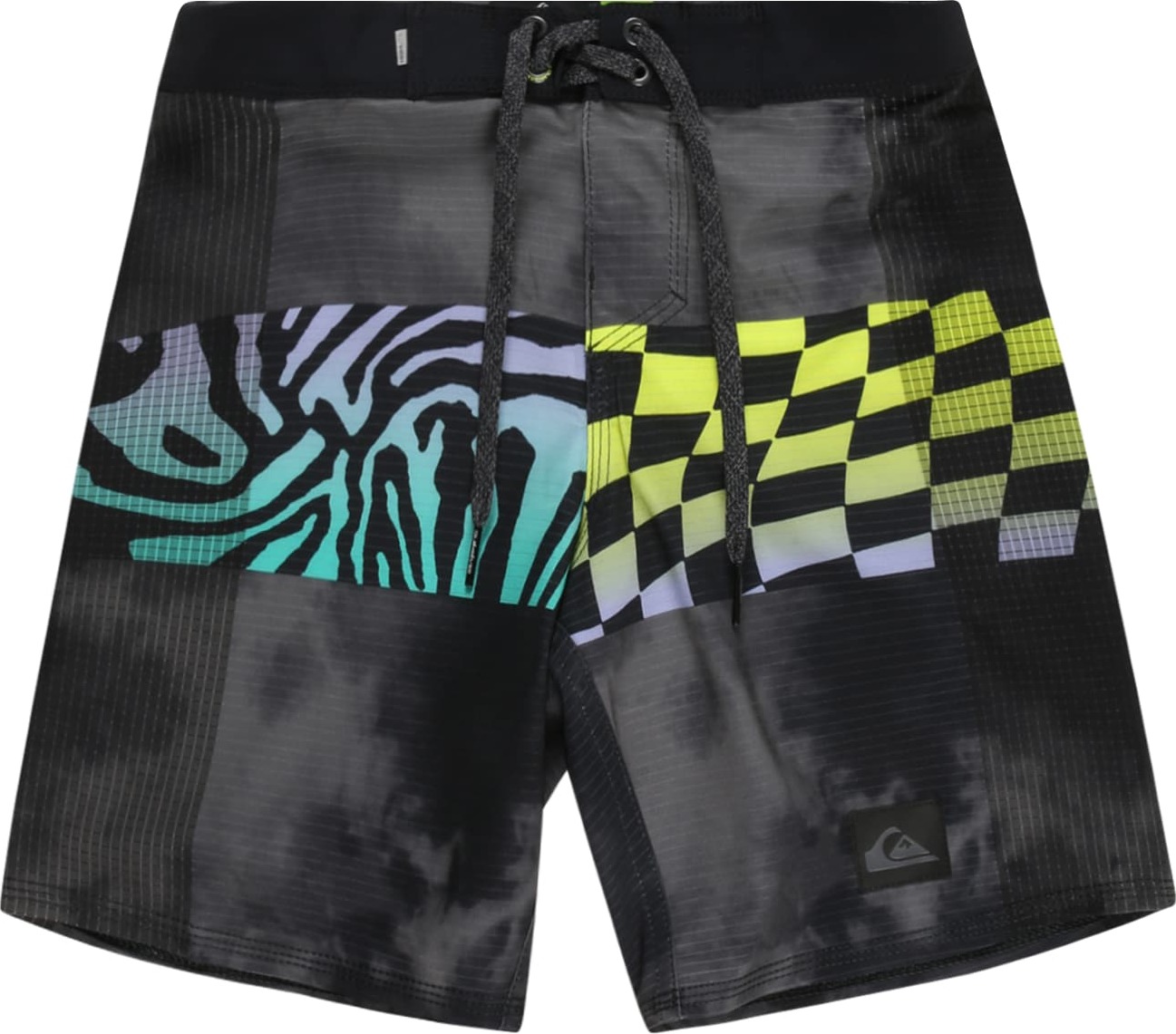 QUIKSILVER Plavecké šortky 'HIGHLITE ARCH' žlutá / nefritová / jedle / fialová