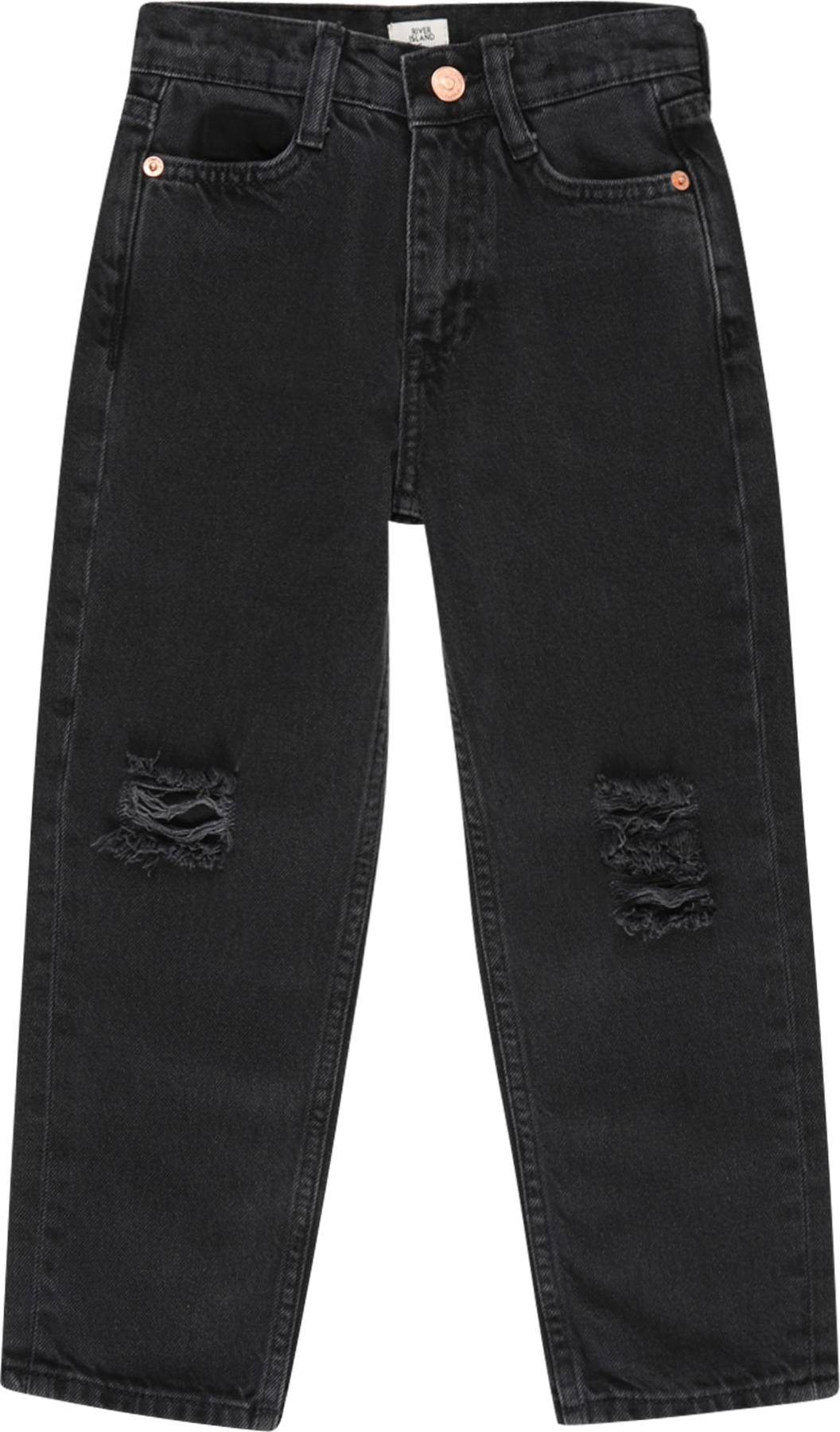 River Island Džíny černá džínovina
