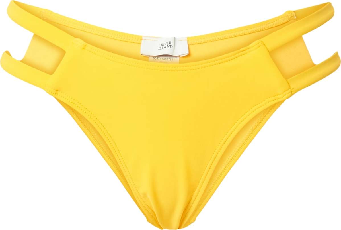 River Island Spodní díl plavek jasně oranžová