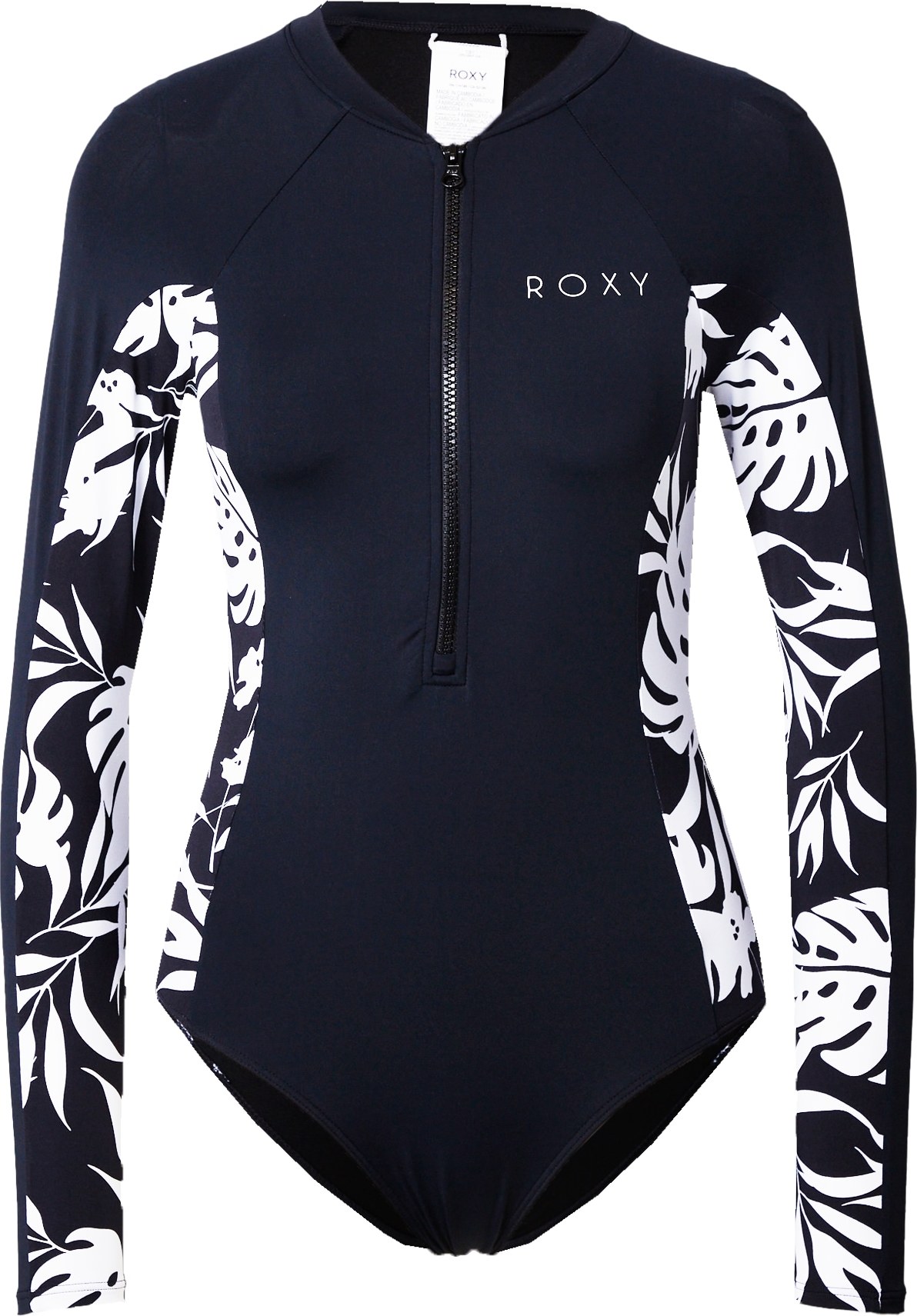 ROXY Sportovní plavky 'ONESIE' antracitová / bílá