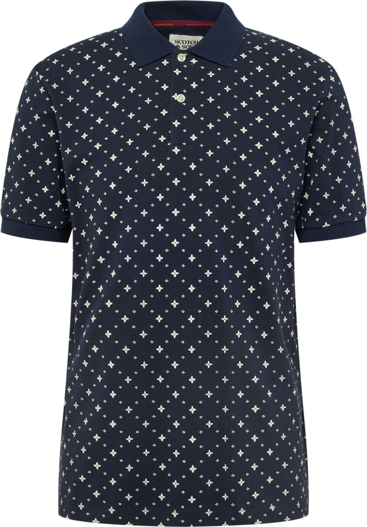 SCOTCH & SODA Tričko marine modrá / bílá