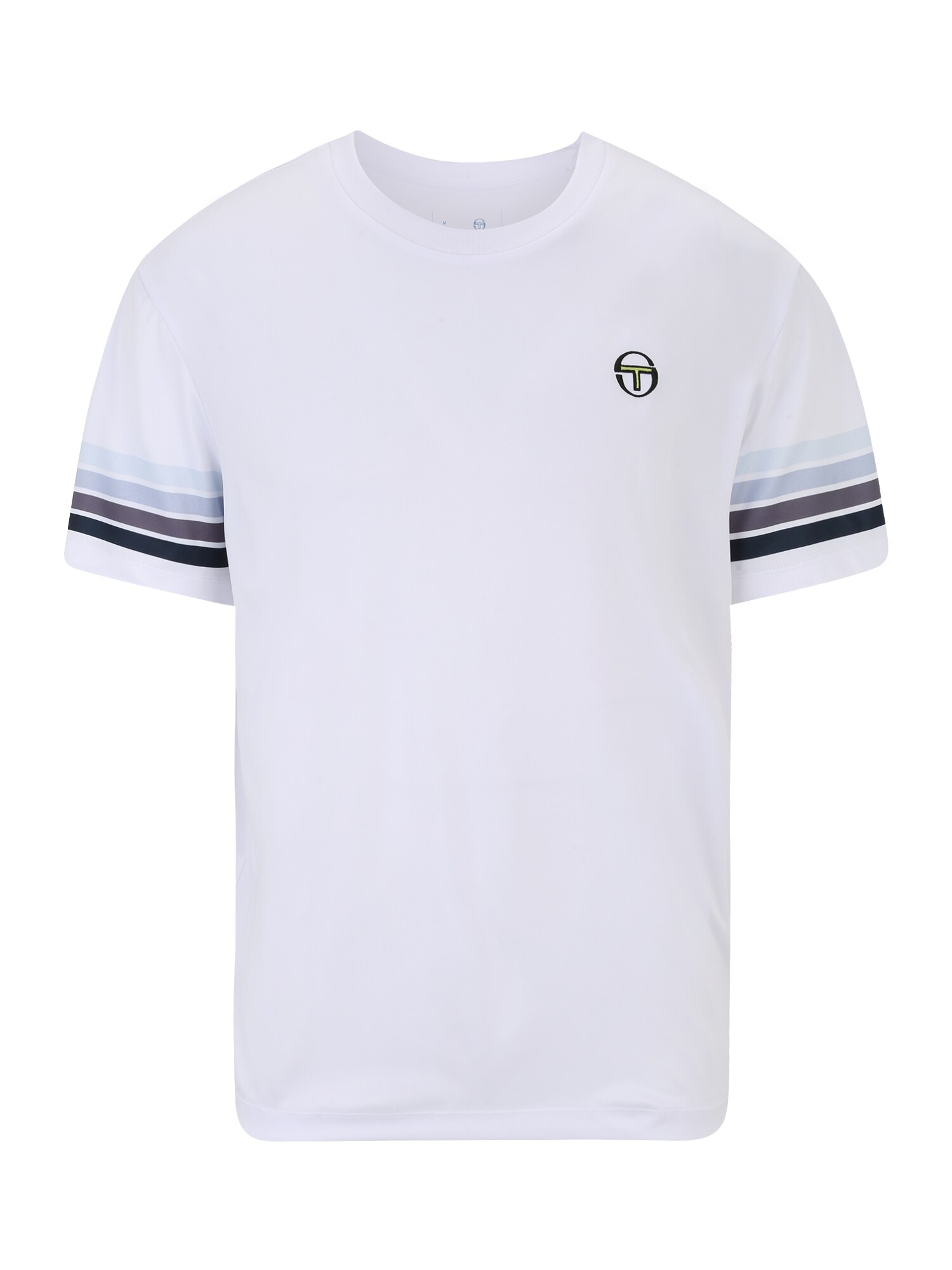 Sergio Tacchini Funkční tričko 'CASORIA' světlemodrá / kiwi / tmavě fialová / černá / bílá